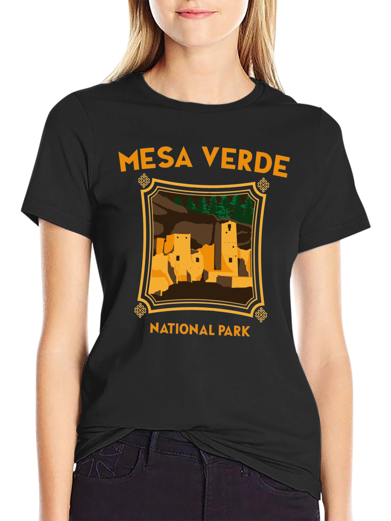 Mesa Verde National Park Black T-Shirt