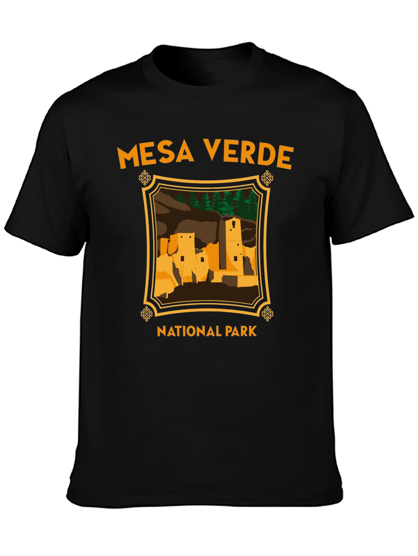 Mesa Verde National Park Black T-Shirt