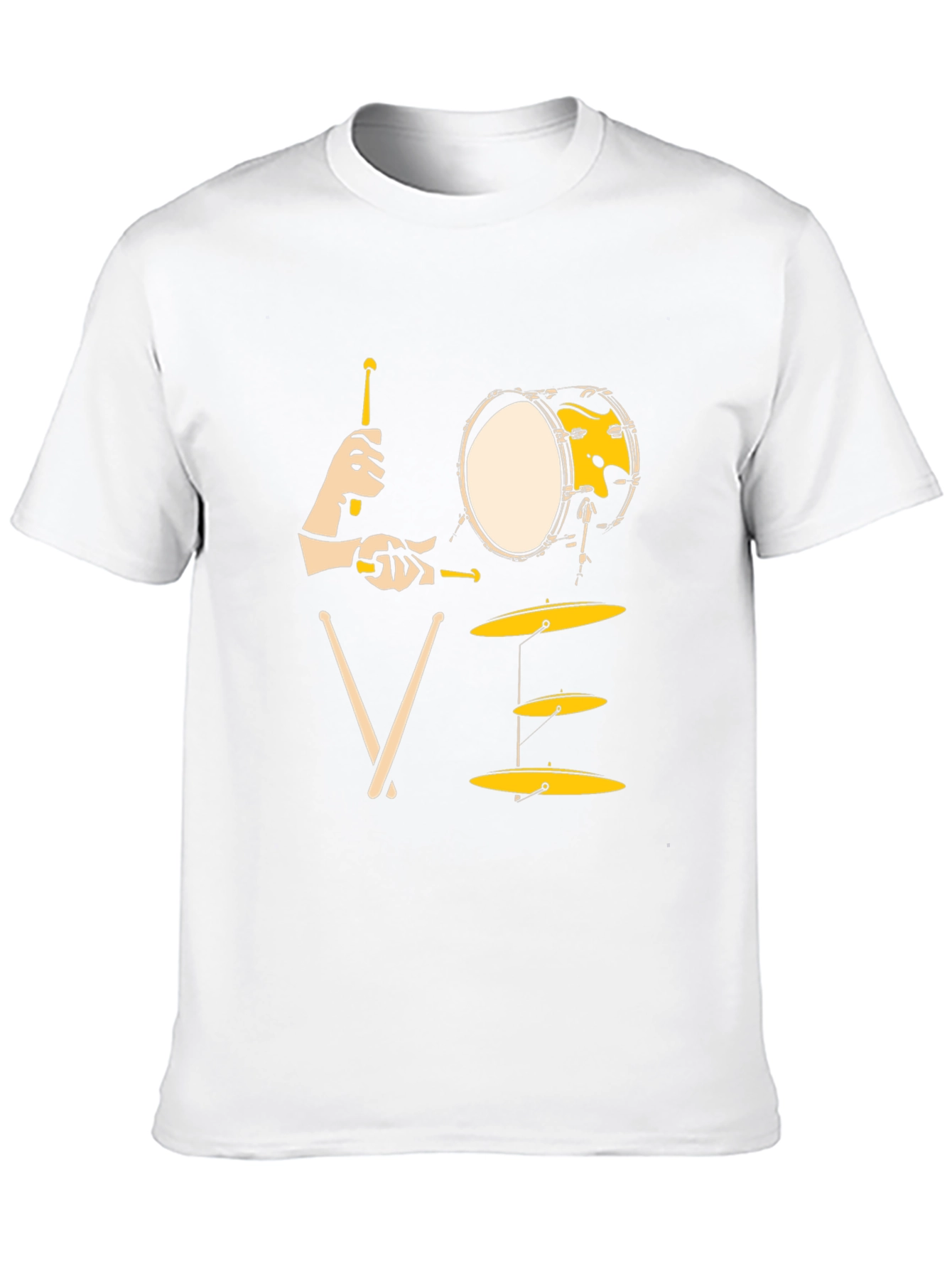 Drummer Love T-Shirt: Black Music Tee