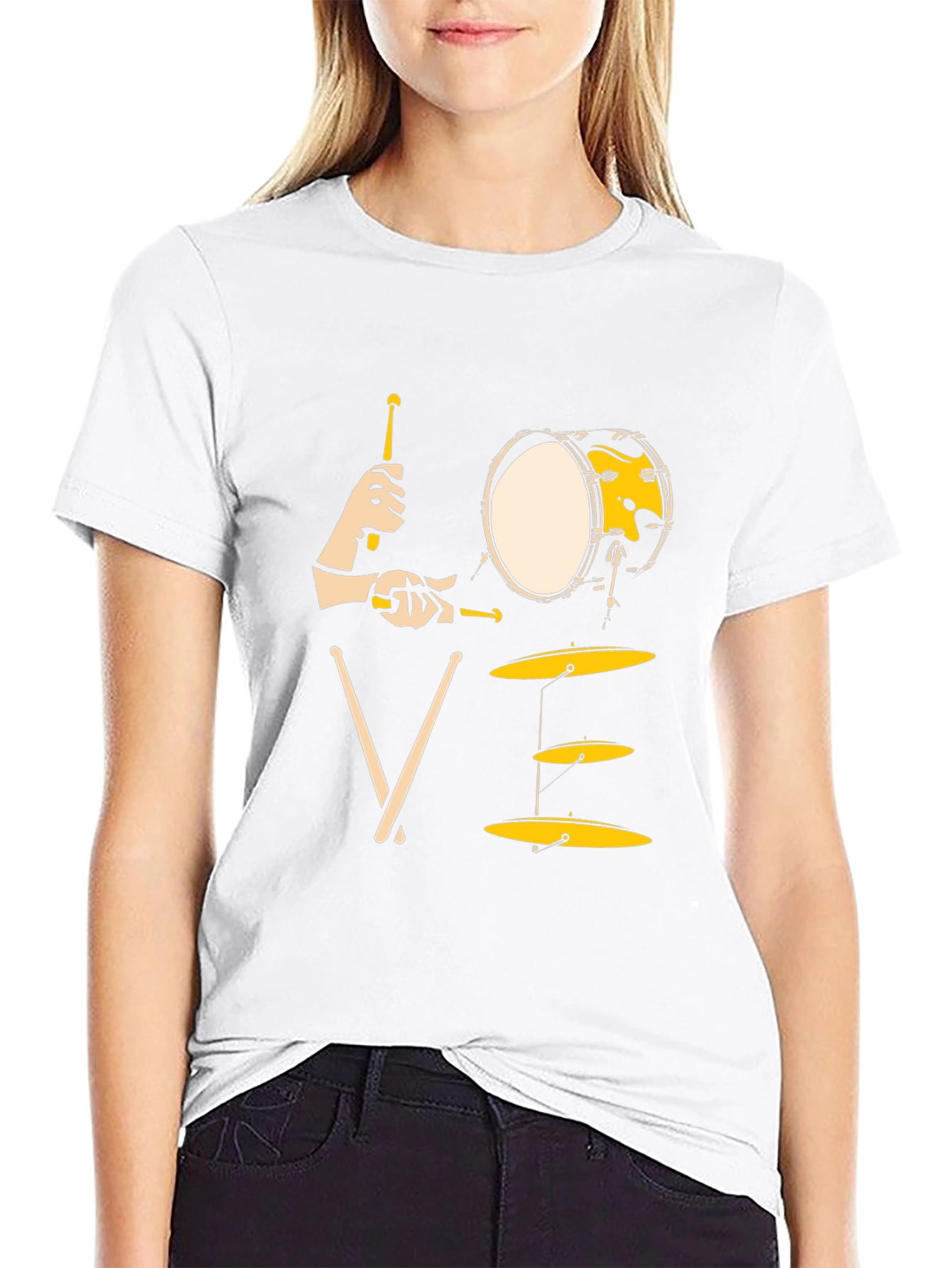 Drummer Love T-Shirt: Black Music Tee