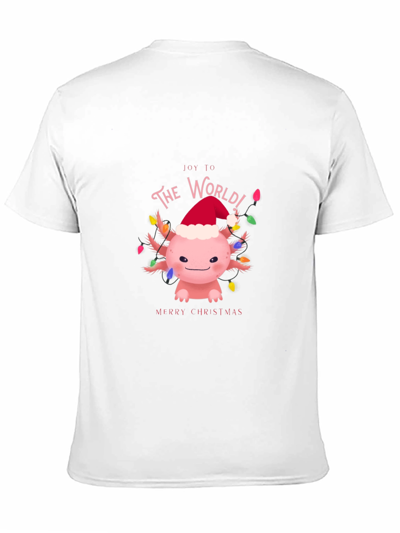 Joy to The World Axolotl Christmas T-Shirt