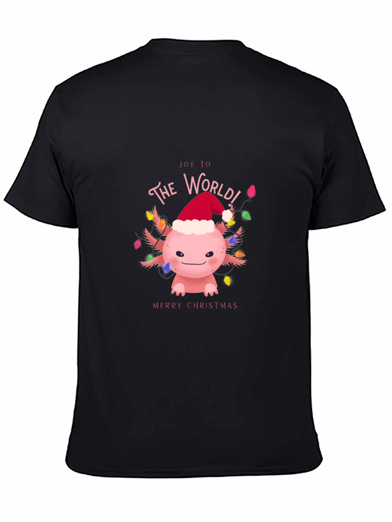 Joy to The World Axolotl Christmas T-Shirt