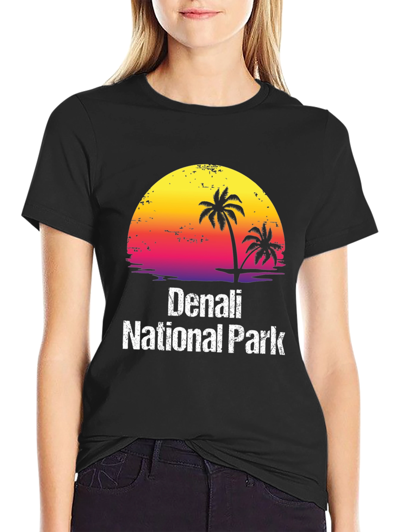 Denali National Park Sunset Graphic Tee