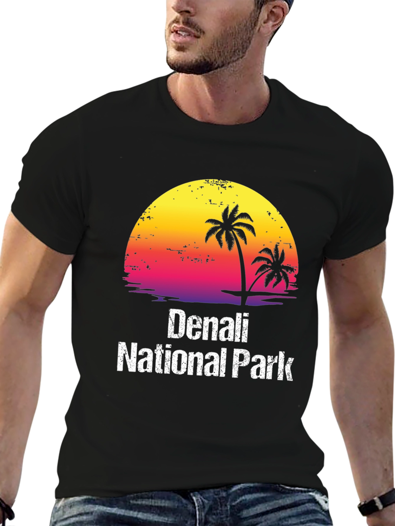 Denali National Park Sunset Graphic Tee