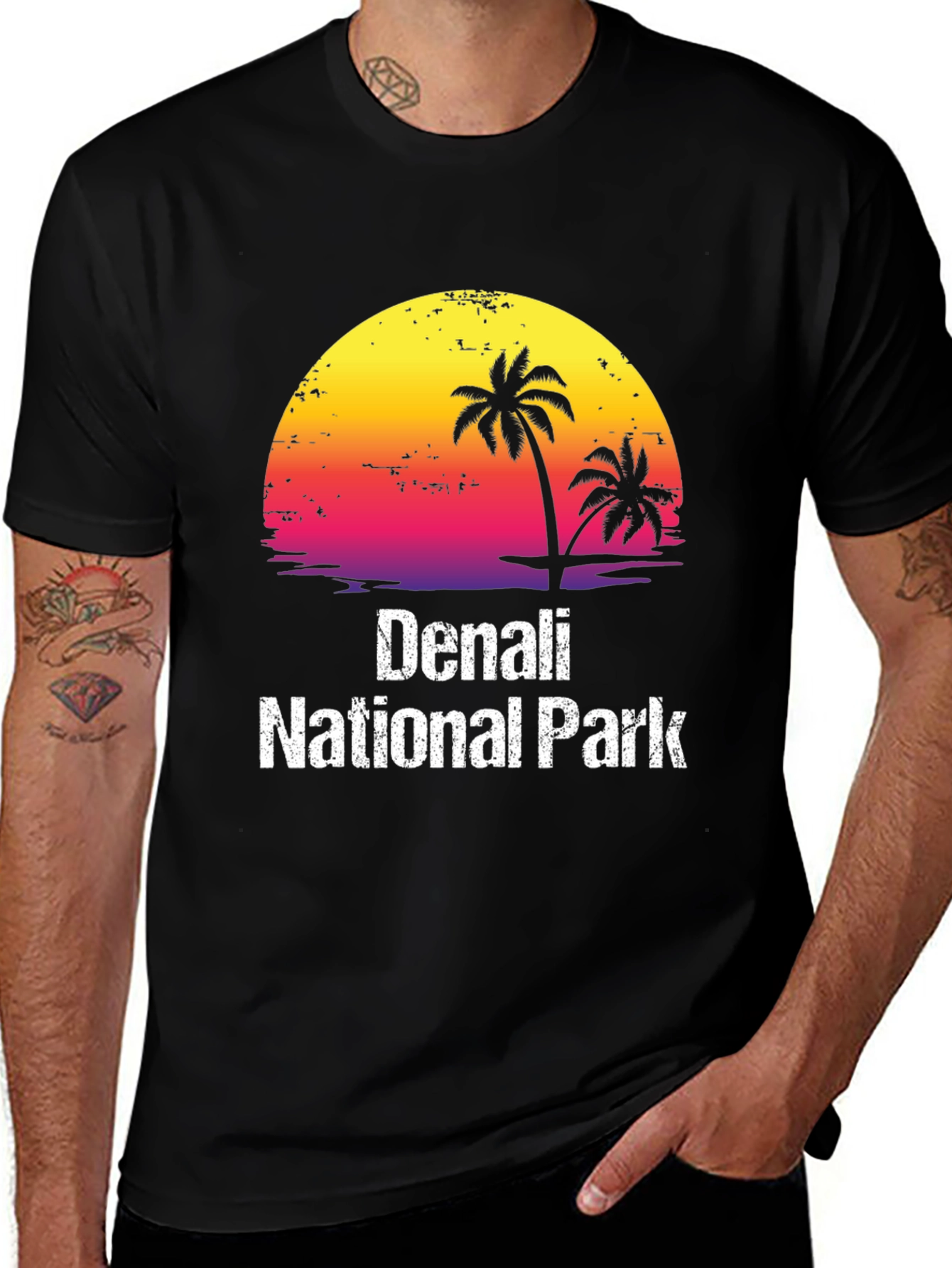 Denali National Park Sunset Graphic Tee