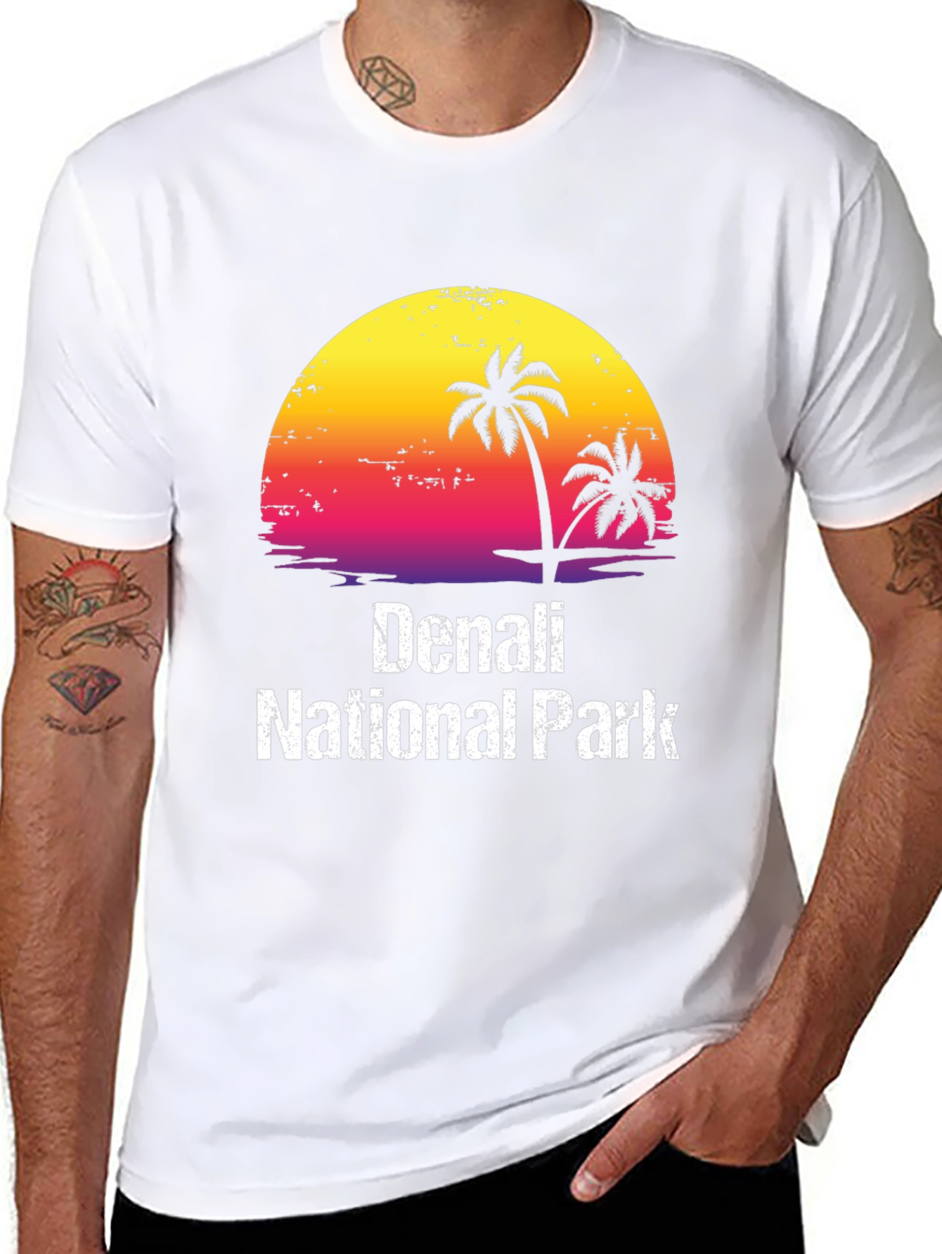 Denali National Park Sunset Graphic Tee