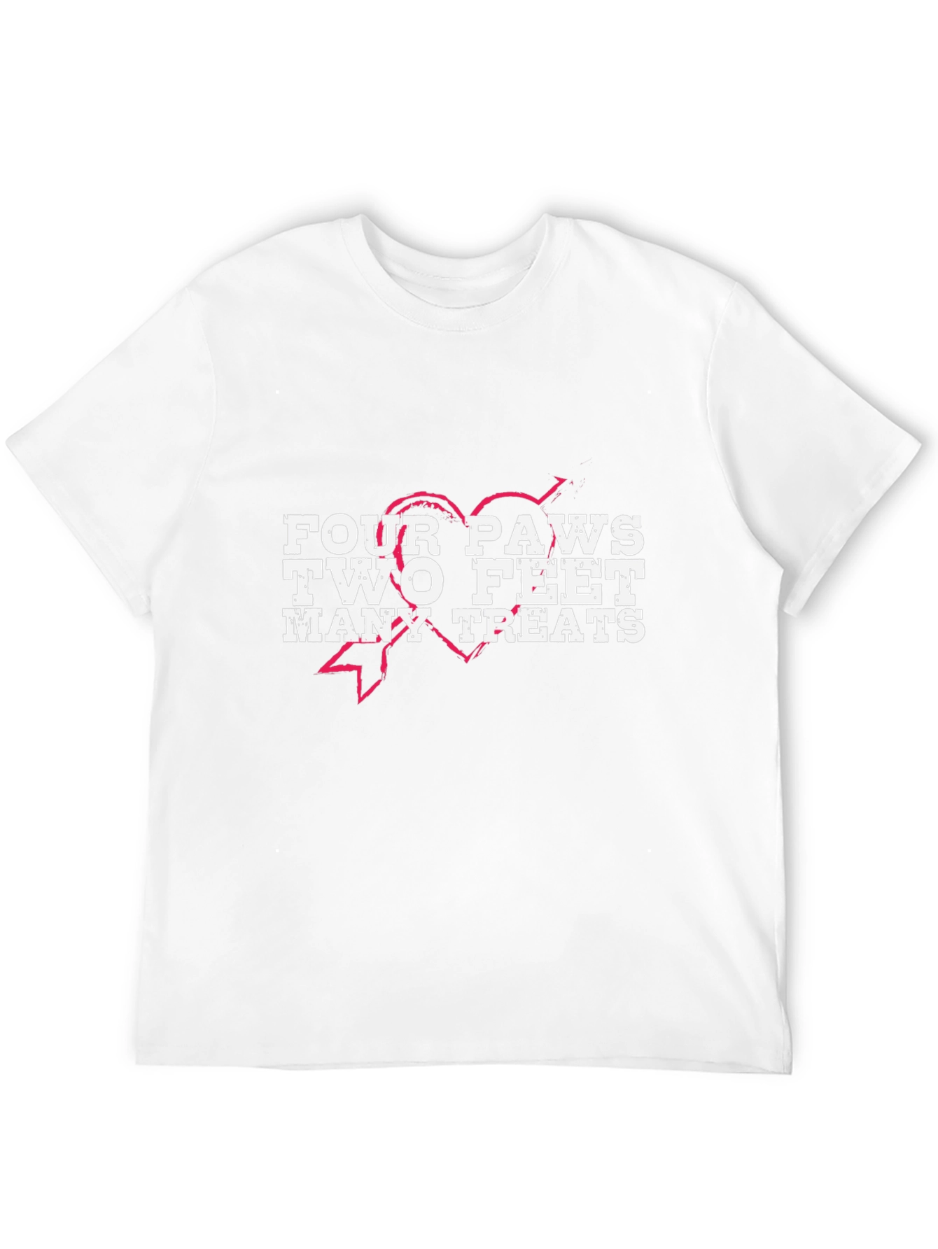 Four Paws Two Feet Many Treats Black T-Shirt