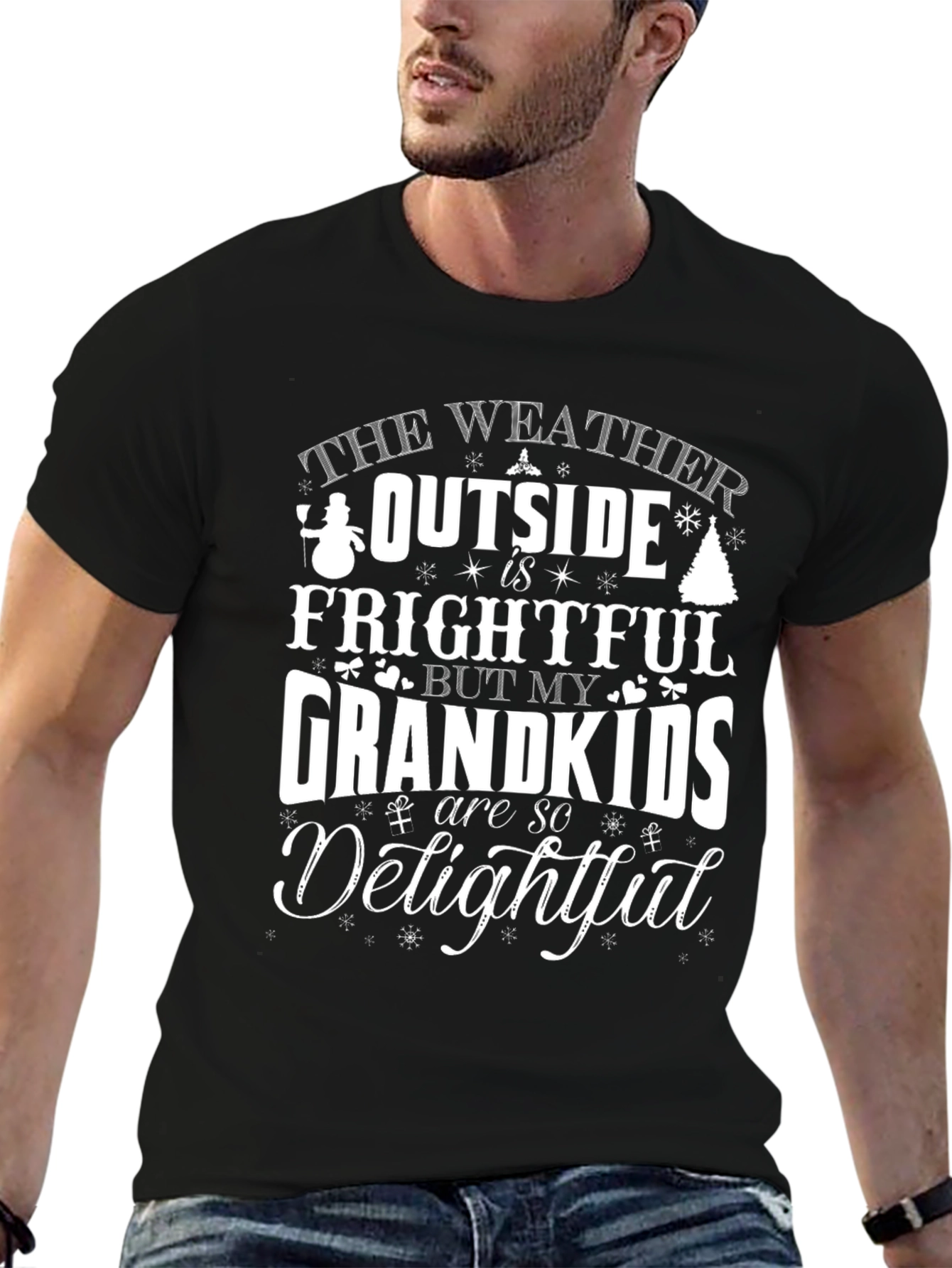 Frightful Weather Grandkids Delightful Graphic Tee