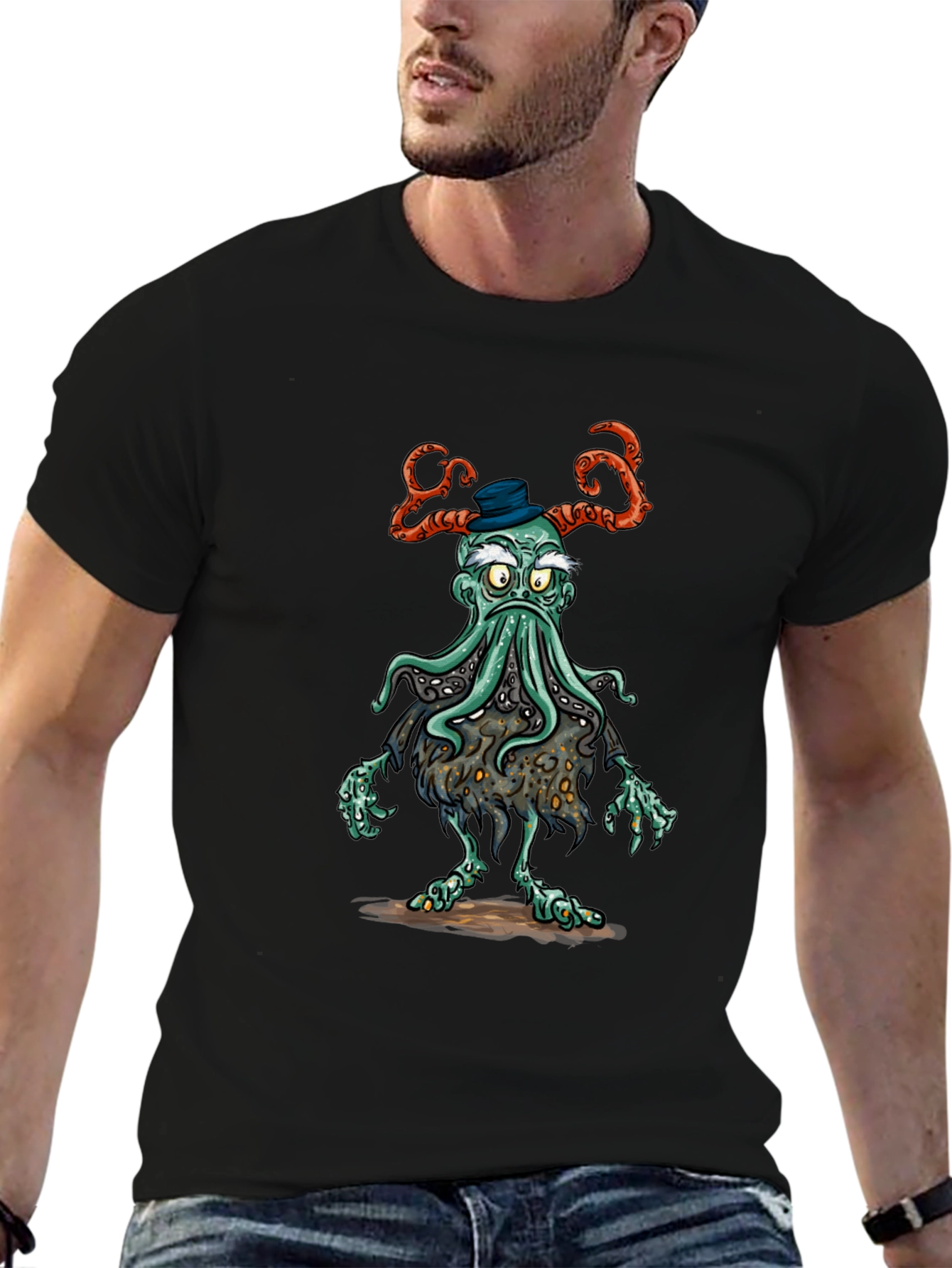 Cthulhu Gentleman T-Shirt - Unique Graphic Tee