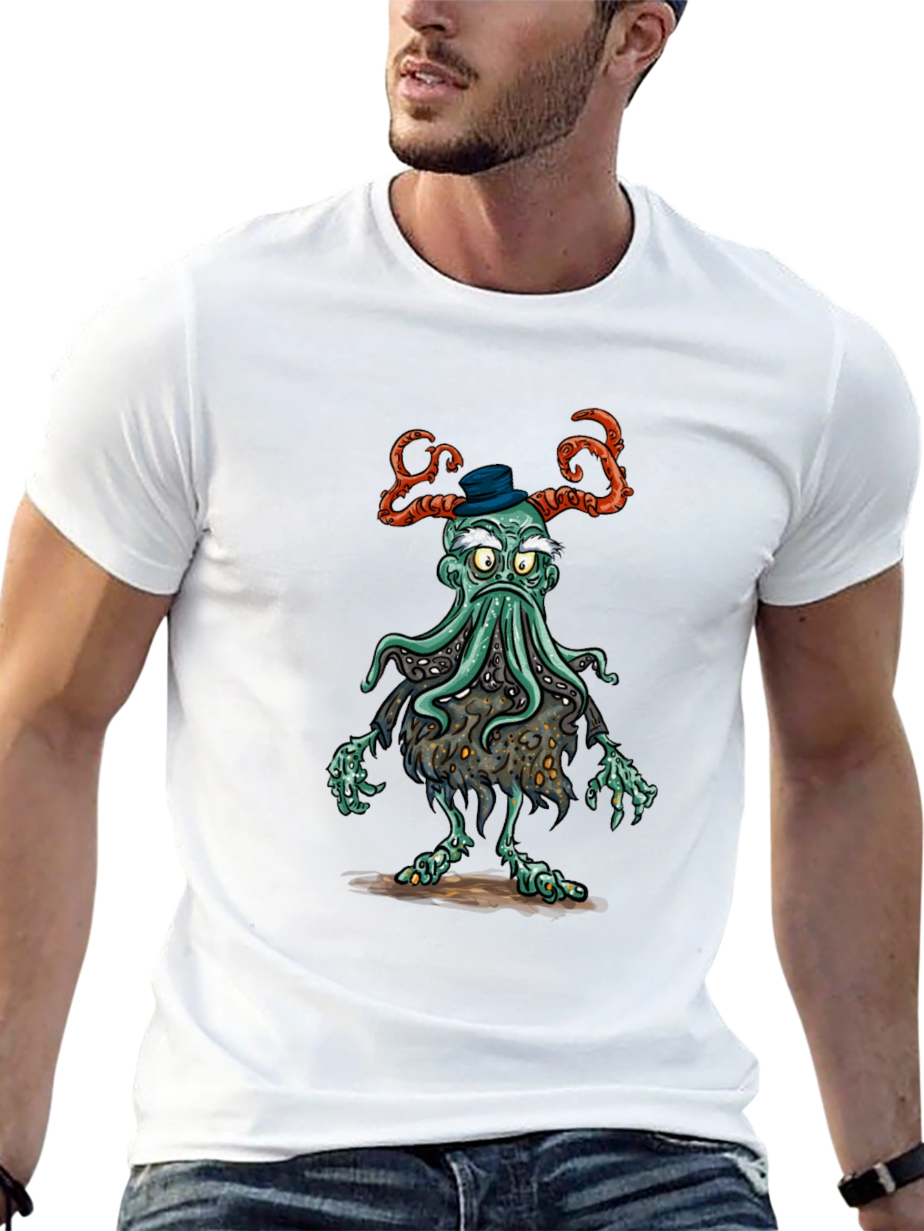 Cthulhu Gentleman T-Shirt - Unique Graphic Tee