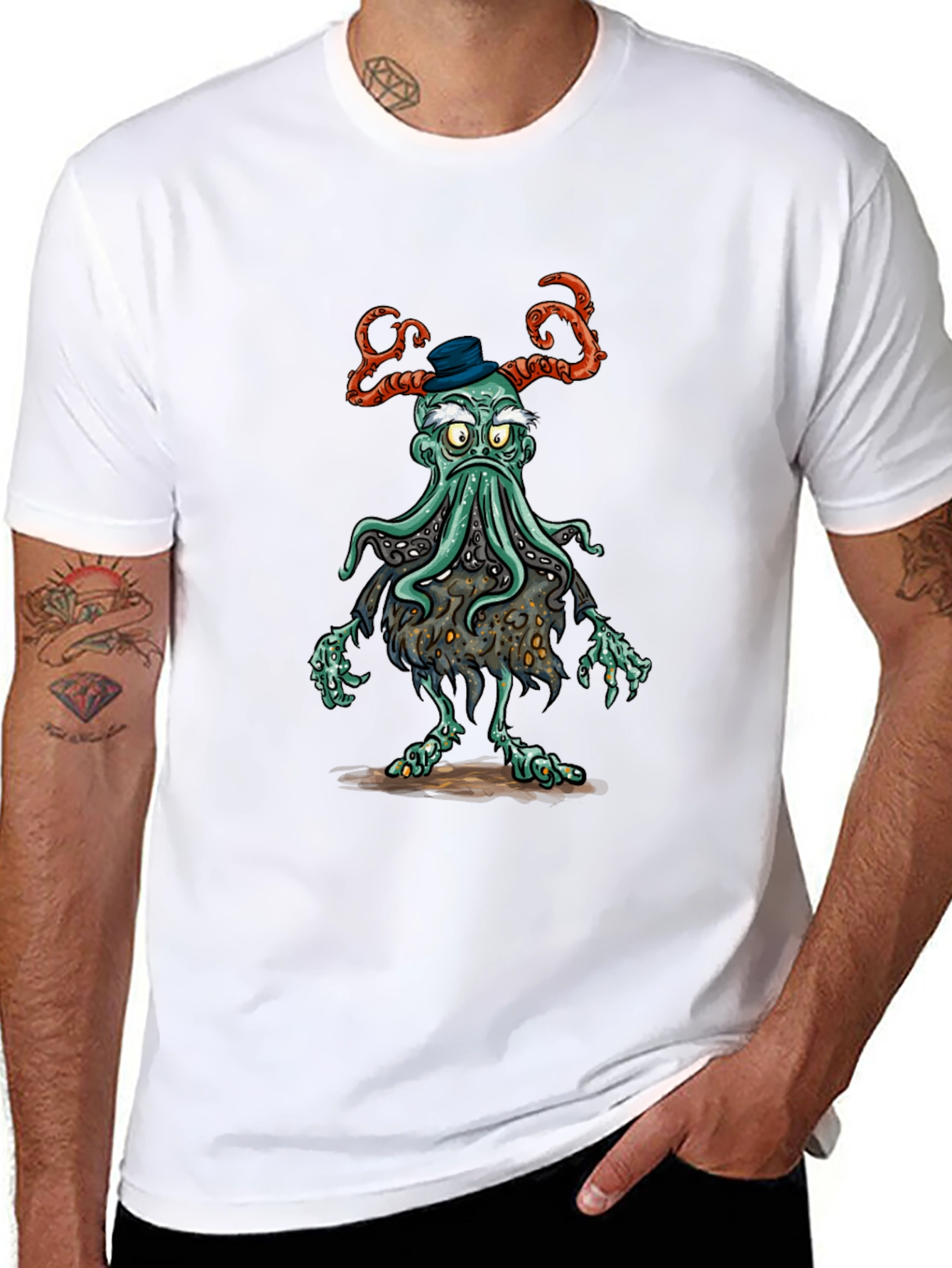 Cthulhu Gentleman T-Shirt - Unique Graphic Tee