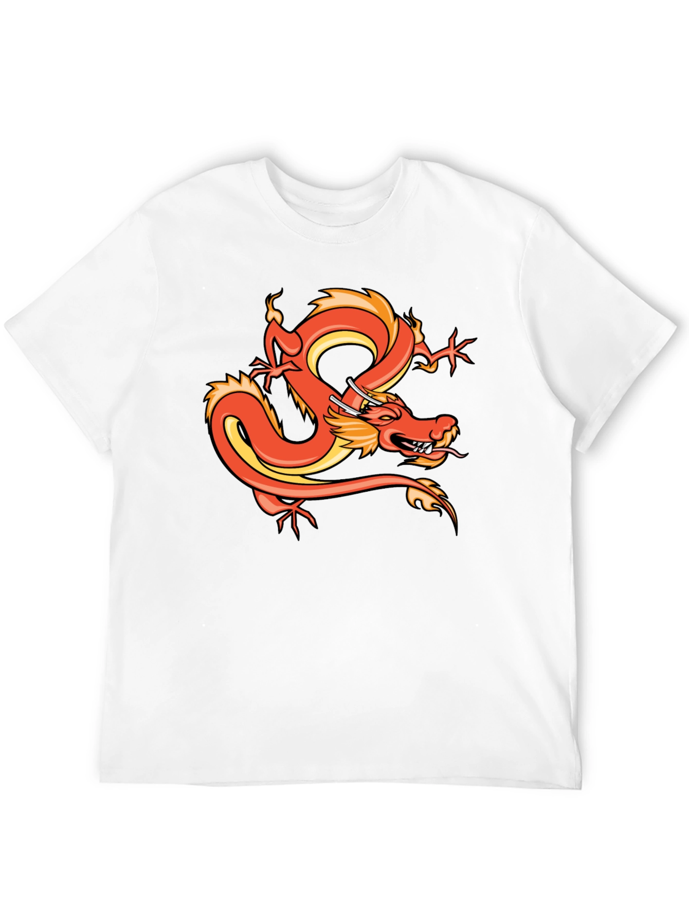 Dragon Graphic T-Shirt - Bold Asian Art Tee
