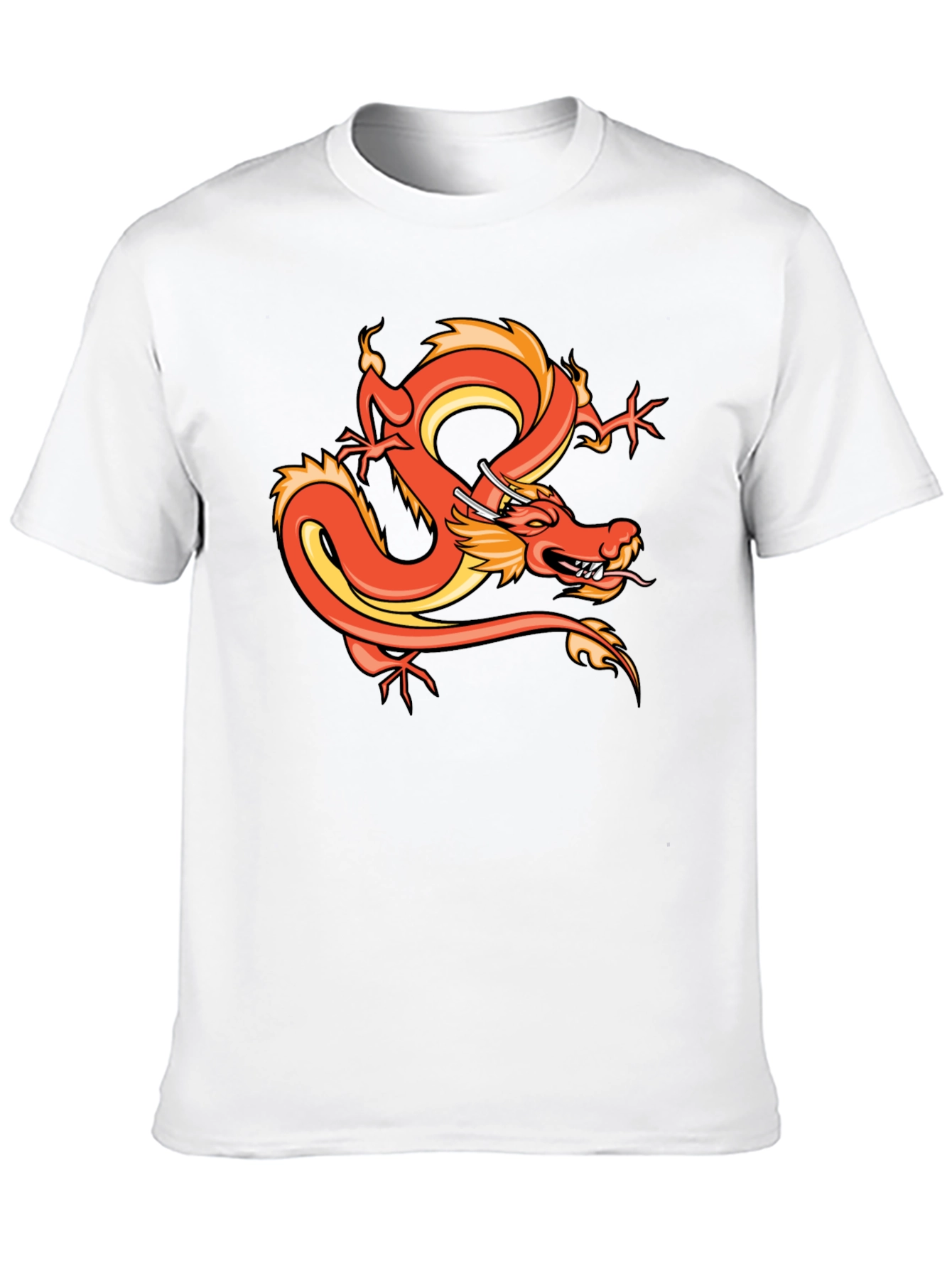 Dragon Graphic T-Shirt - Bold Asian Art Tee