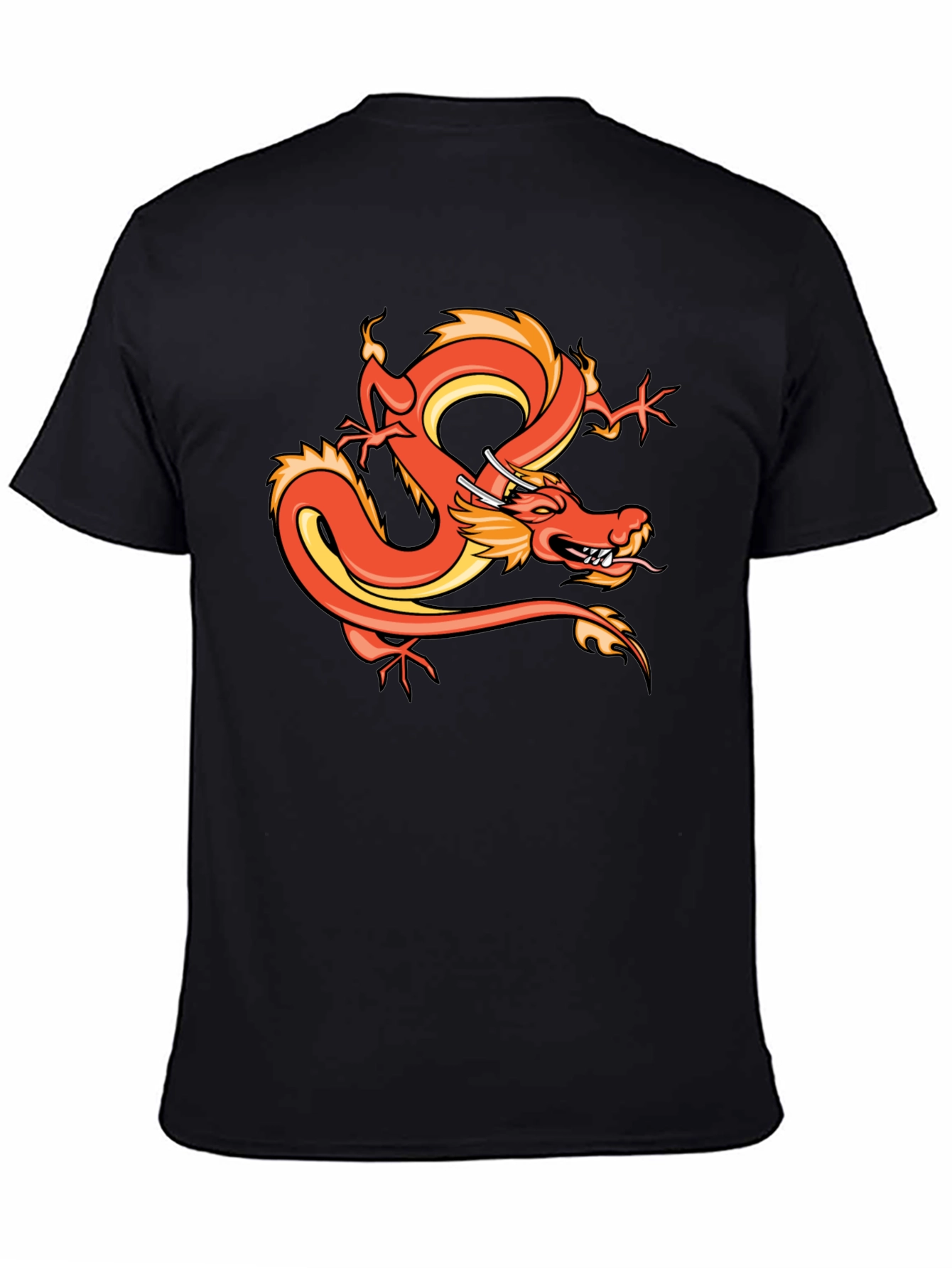 Dragon Graphic T-Shirt - Bold Asian Art Tee