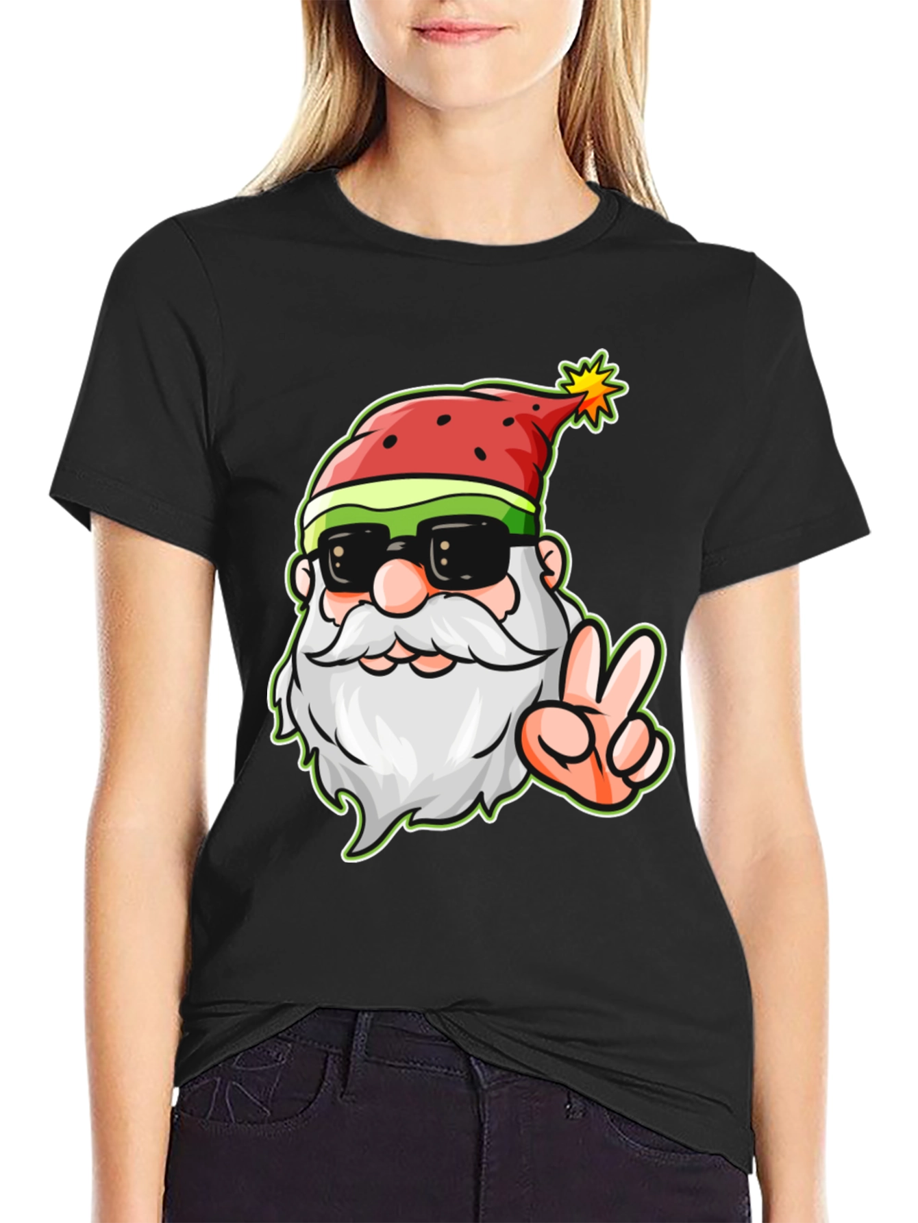 Cool Santa Claus Graphic T-Shirt