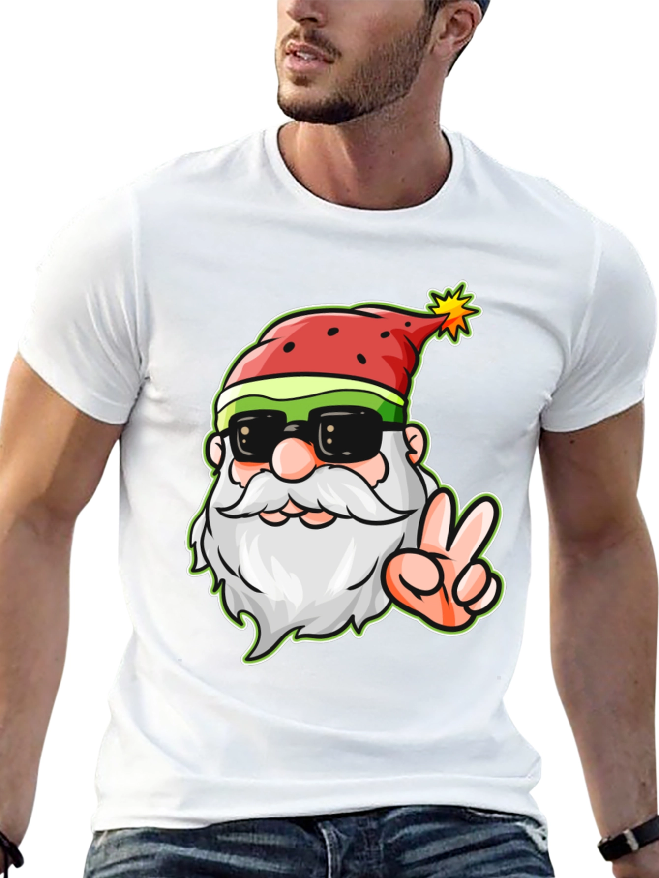 Cool Santa Claus Graphic T-Shirt