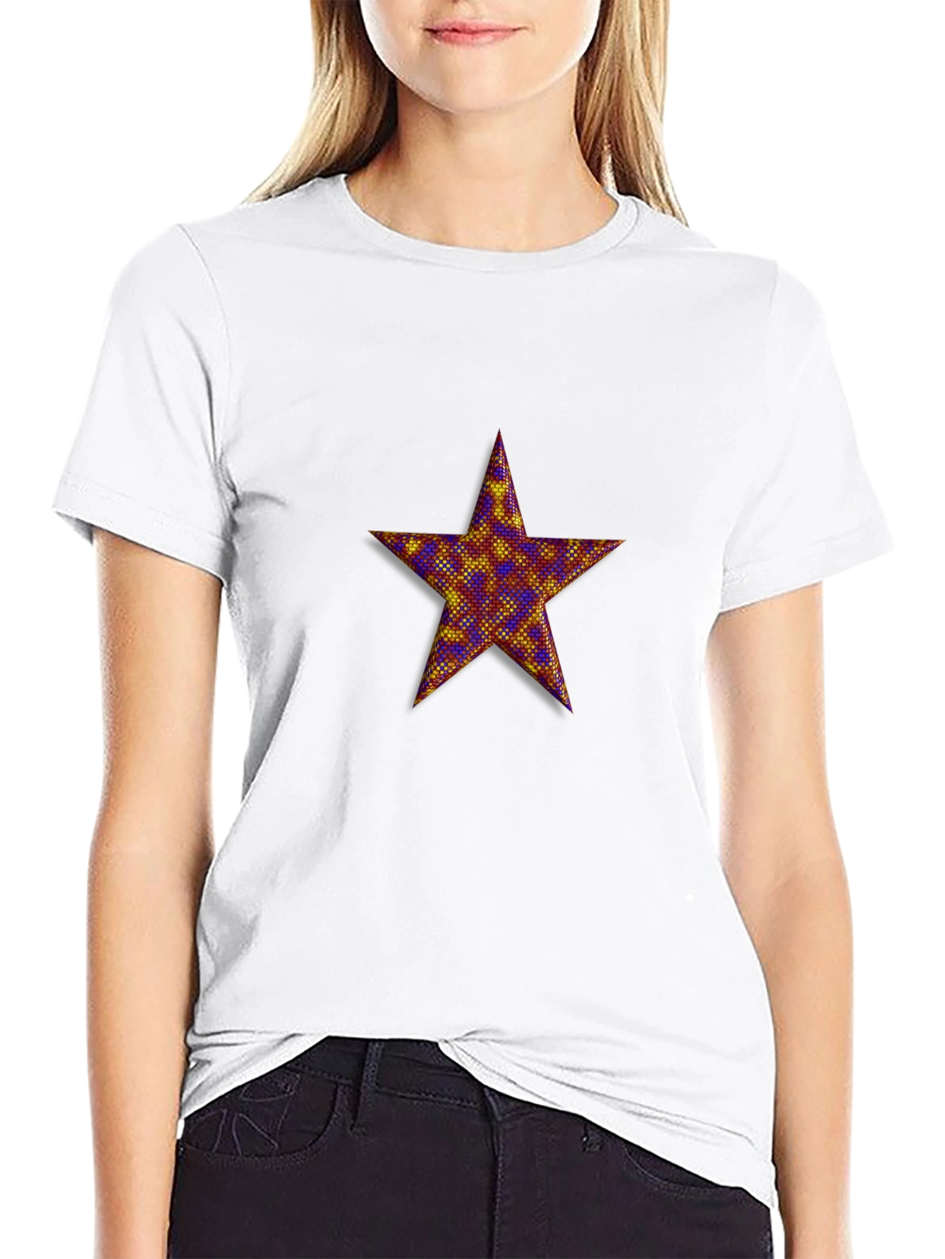 Star Graphic Black T-Shirt Casual Wear