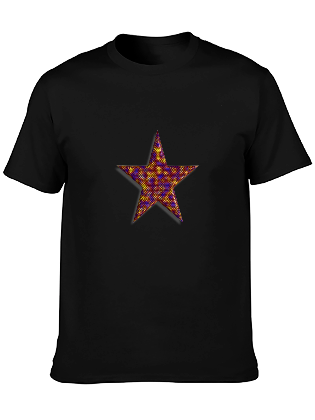 Star Graphic Black T-Shirt Casual Wear