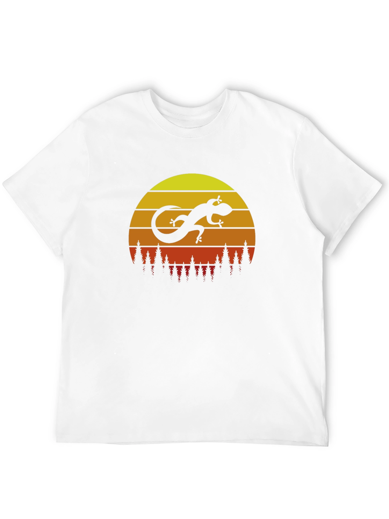 Sunset Lizard Graphic T-Shirt - Trendy Casual Wear