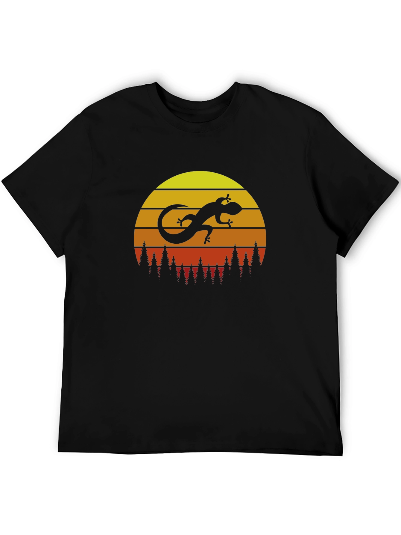 Sunset Lizard Graphic T-Shirt - Trendy Casual Wear
