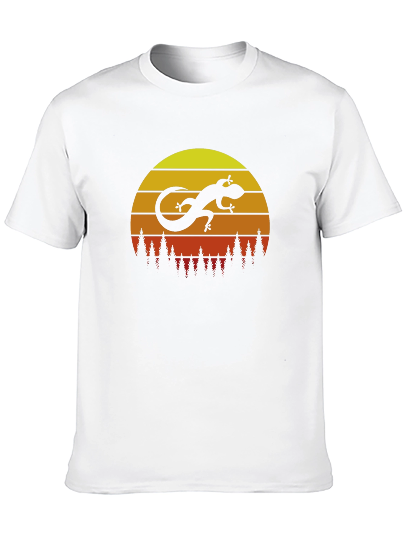 Sunset Lizard Graphic T-Shirt - Trendy Casual Wear