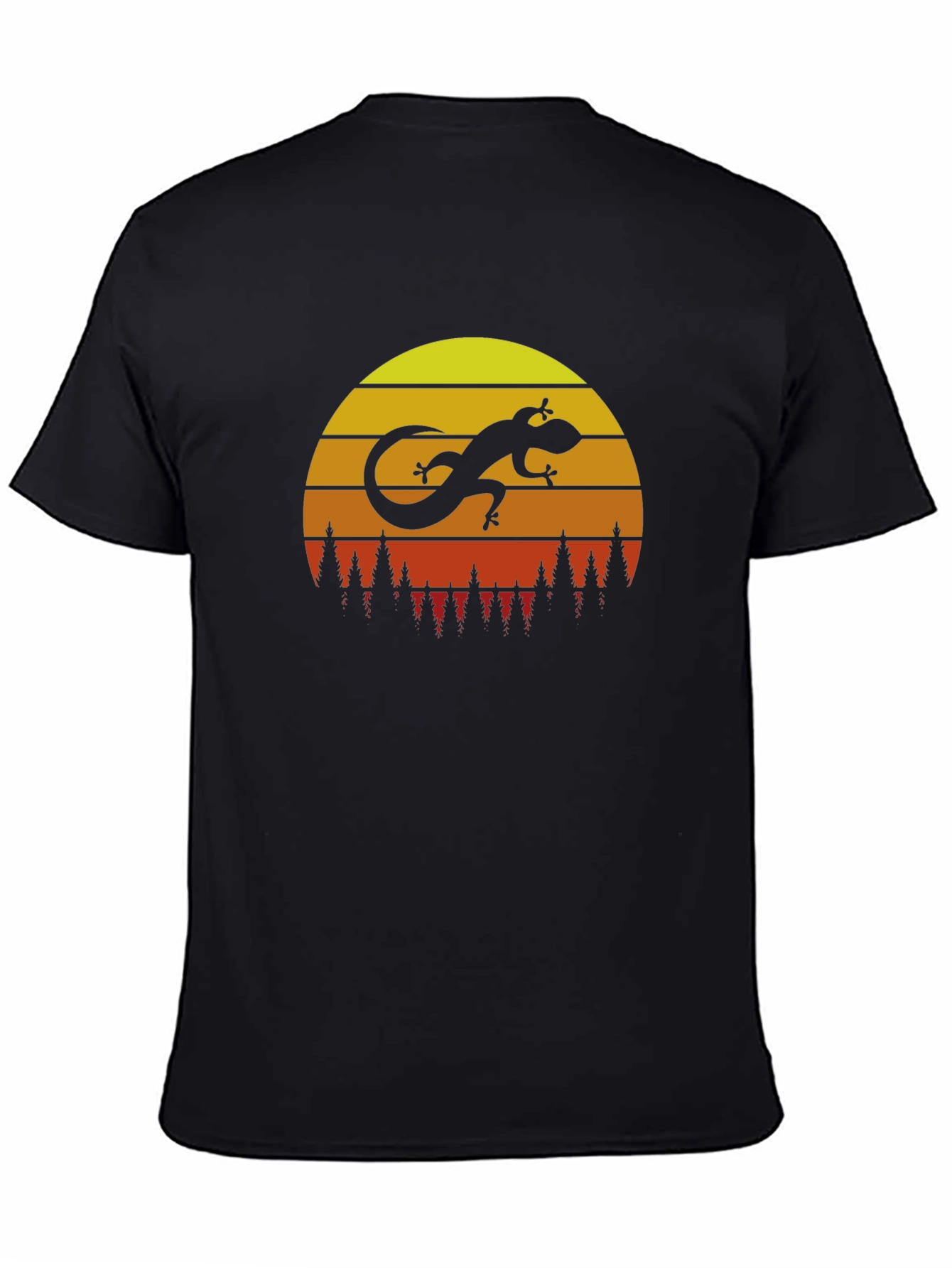 Sunset Lizard Graphic T-Shirt - Trendy Casual Wear