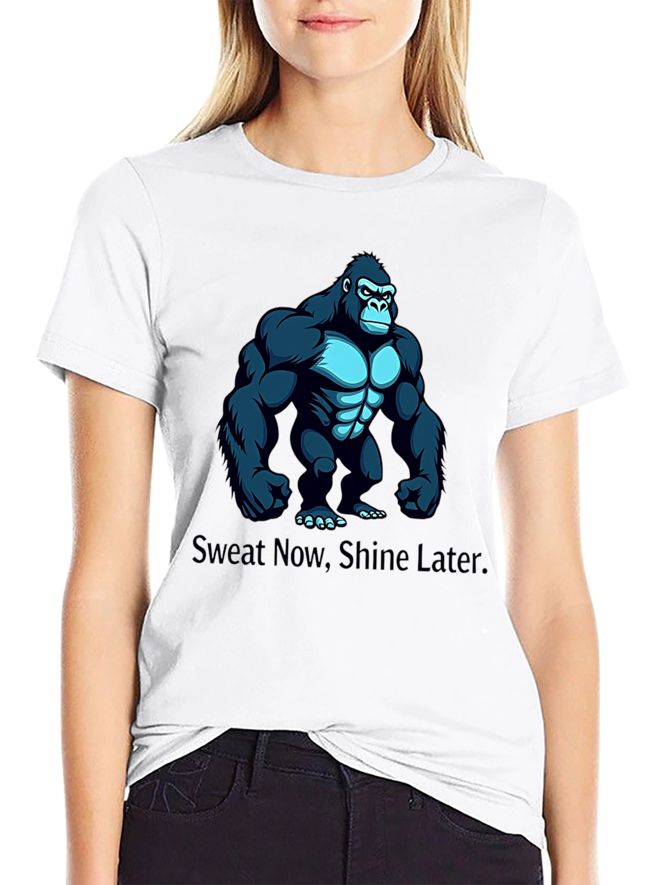 Sweat Now Shine Later Gorilla Graphic Tee