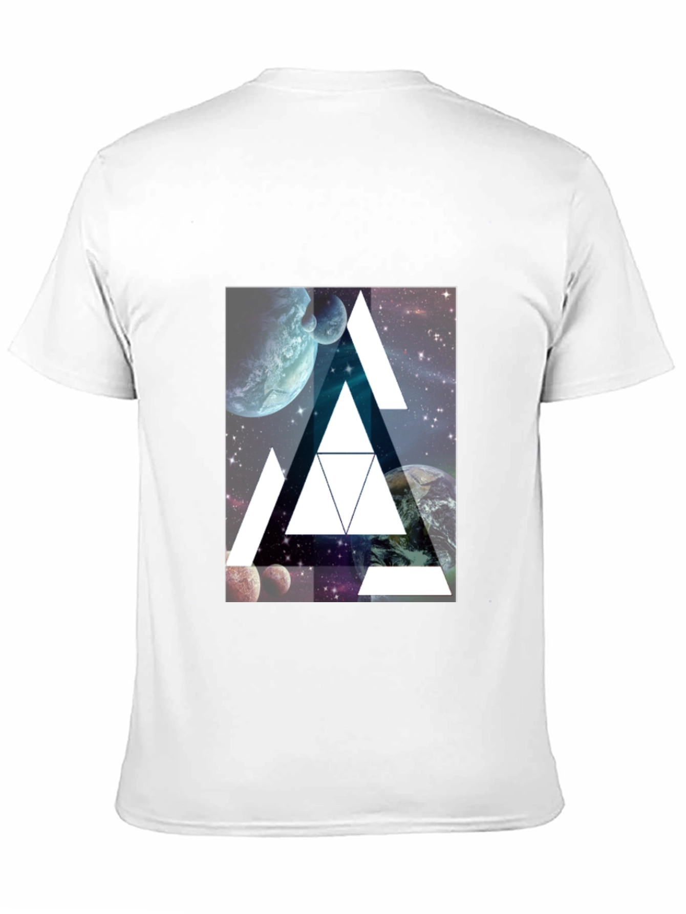 Cosmic Triangle Black T-Shirt