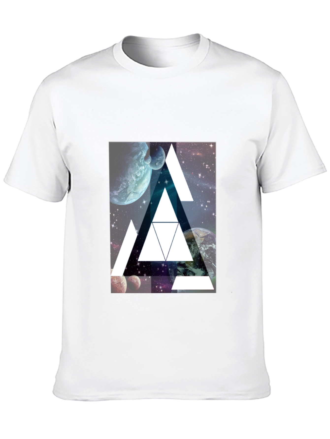 Cosmic Triangle Black T-Shirt