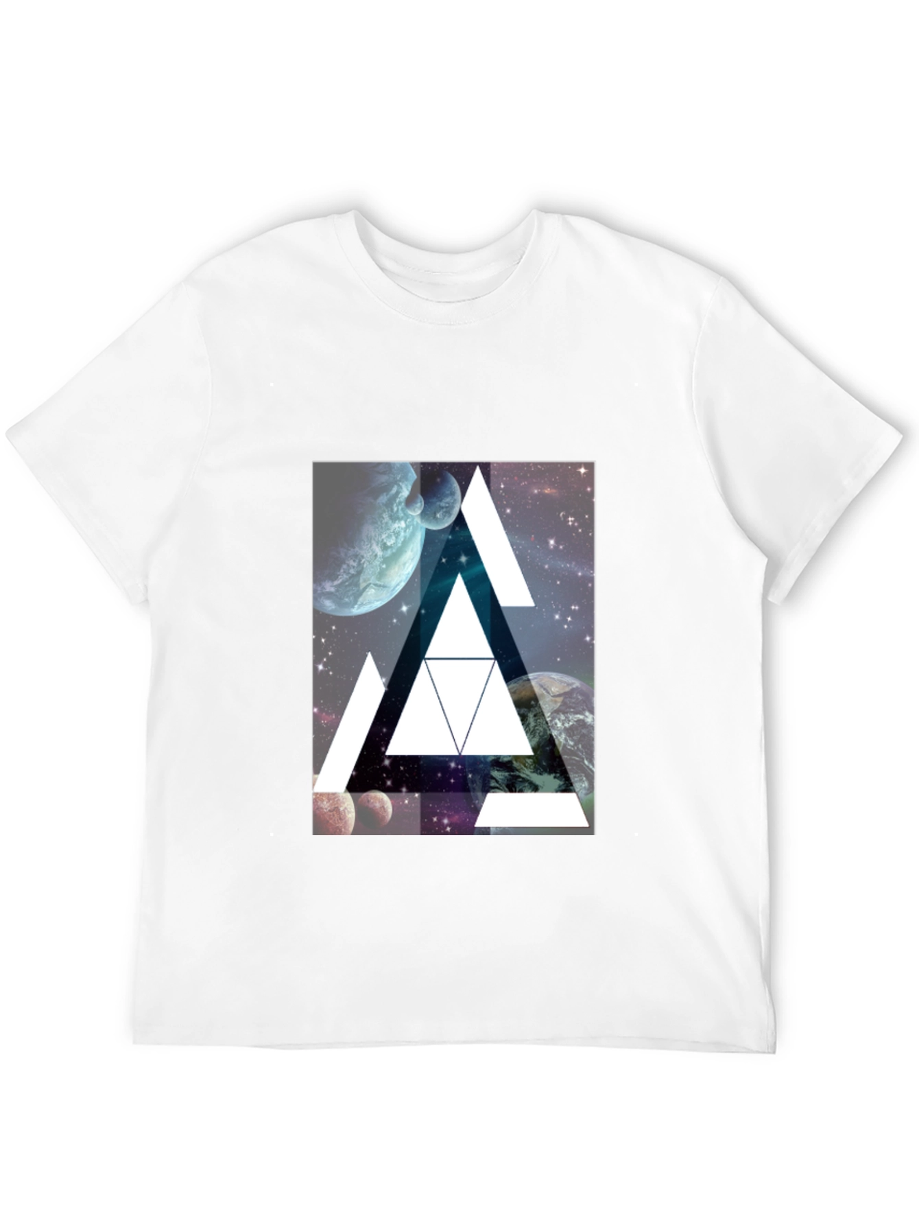 Cosmic Triangle Black T-Shirt