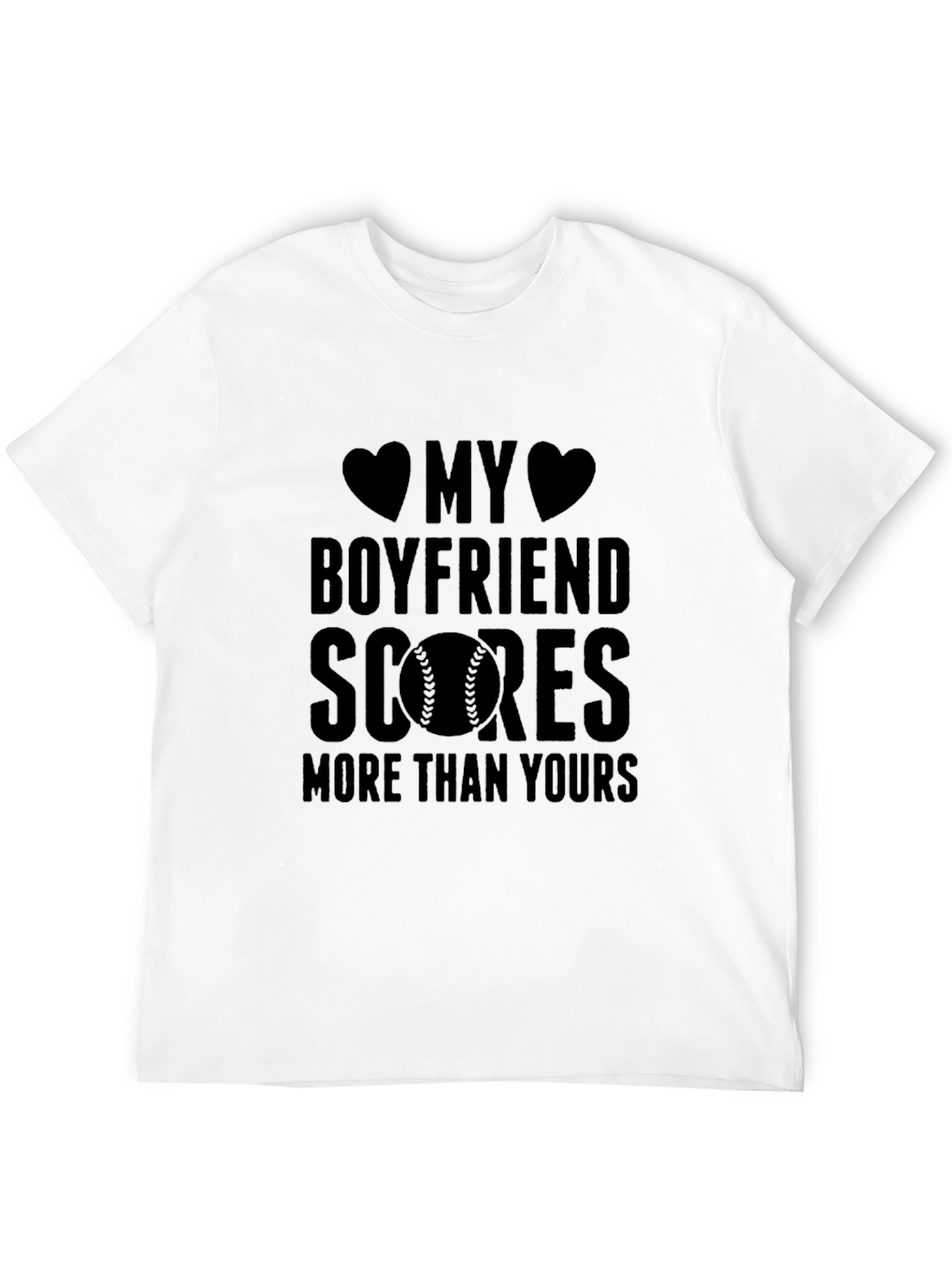 Boyfriend Scores Baseball Graphic Tee