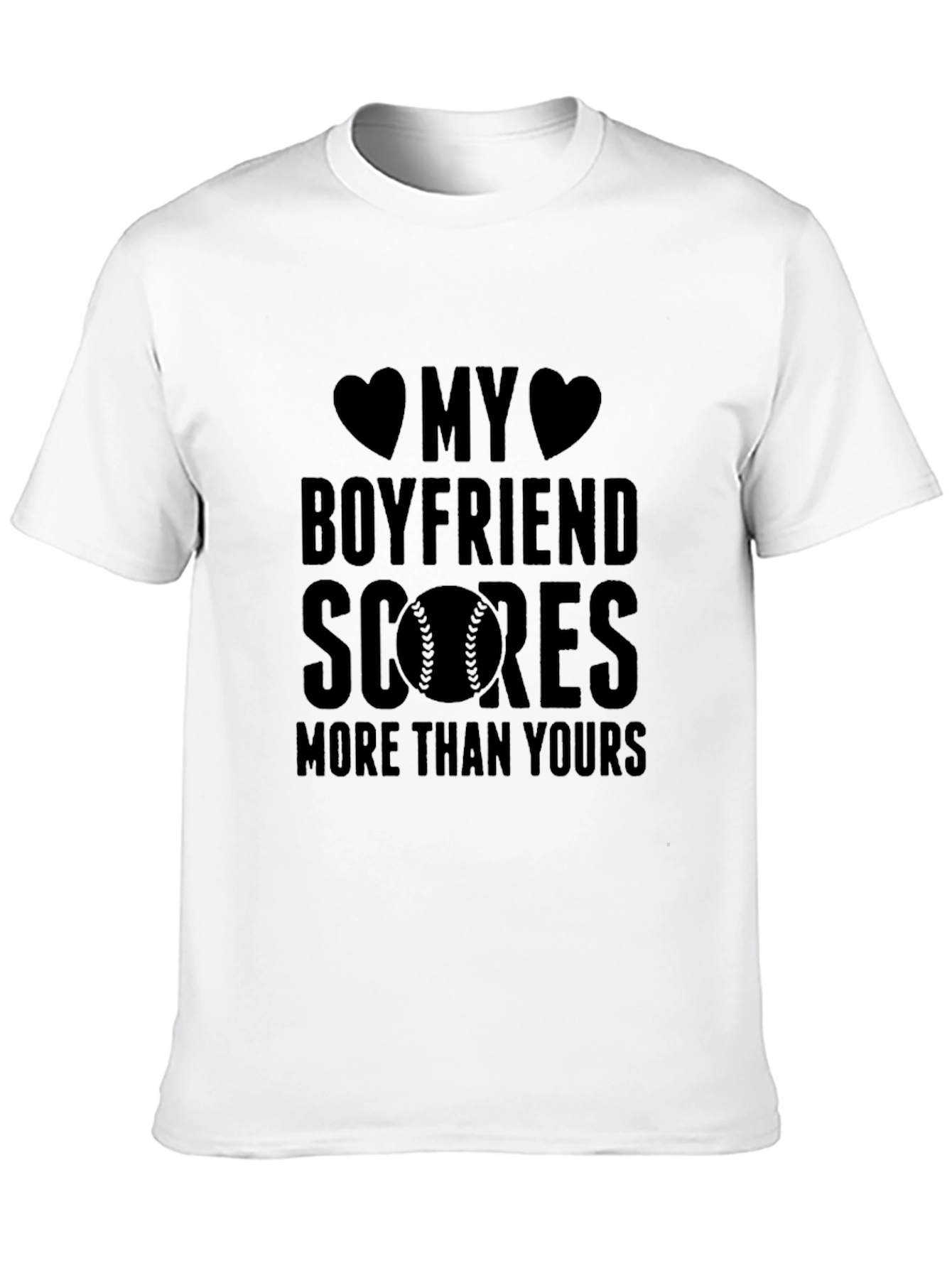 Boyfriend Scores Baseball Graphic Tee