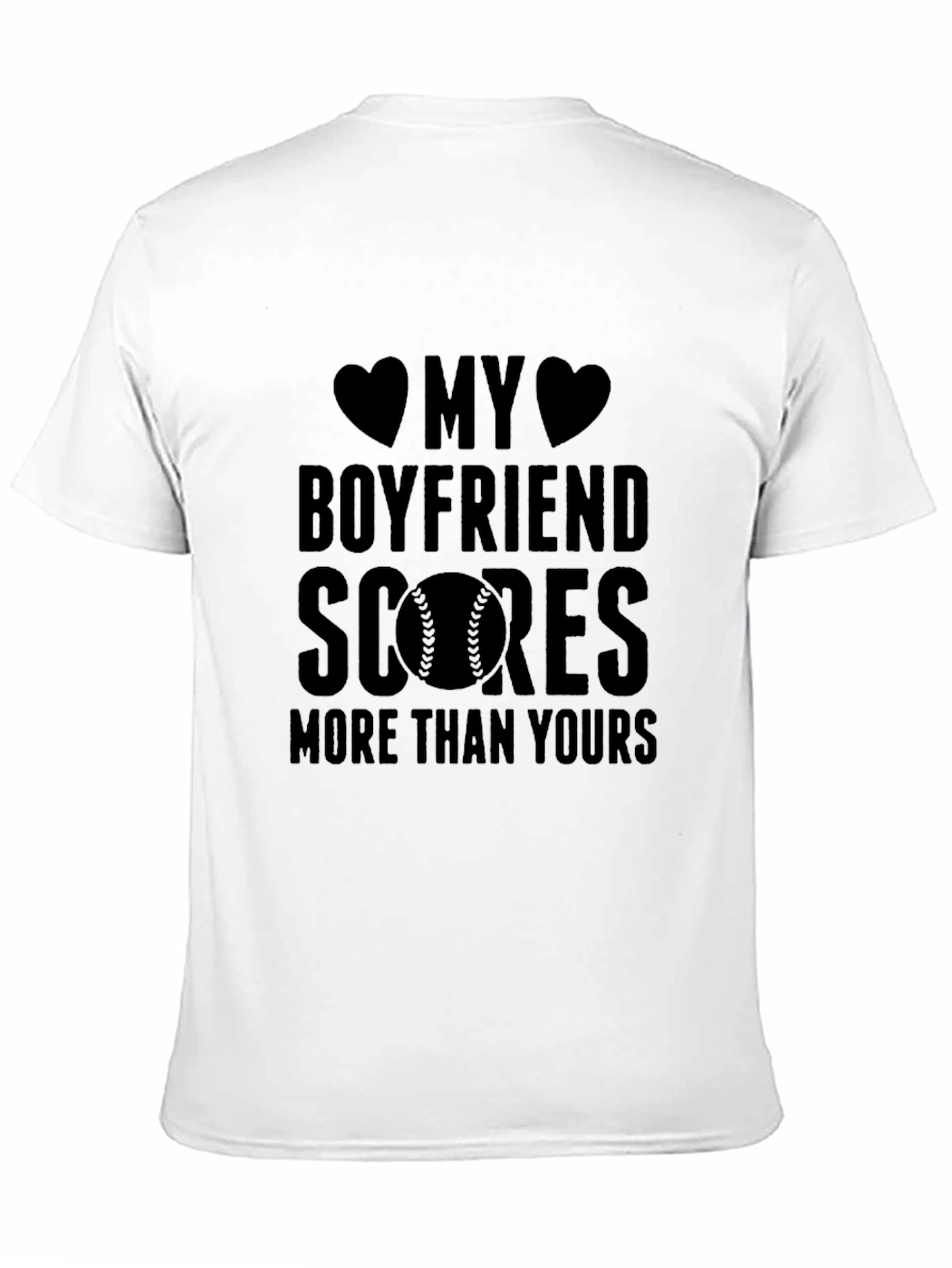 Boyfriend Scores Baseball Graphic Tee