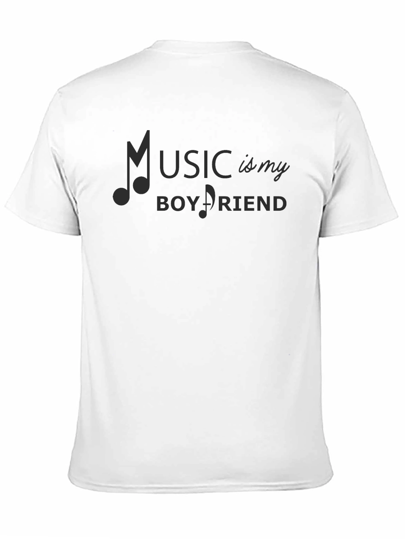 Music is My Boyfriend T-Shirt - Black Graphic Tee
