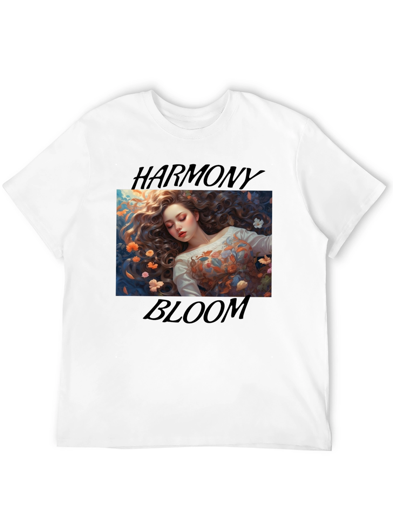 Harmony Bloom Graphic Tee - Black