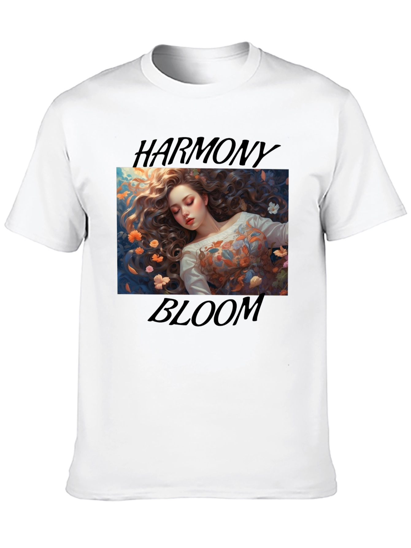 Harmony Bloom Graphic Tee - Black