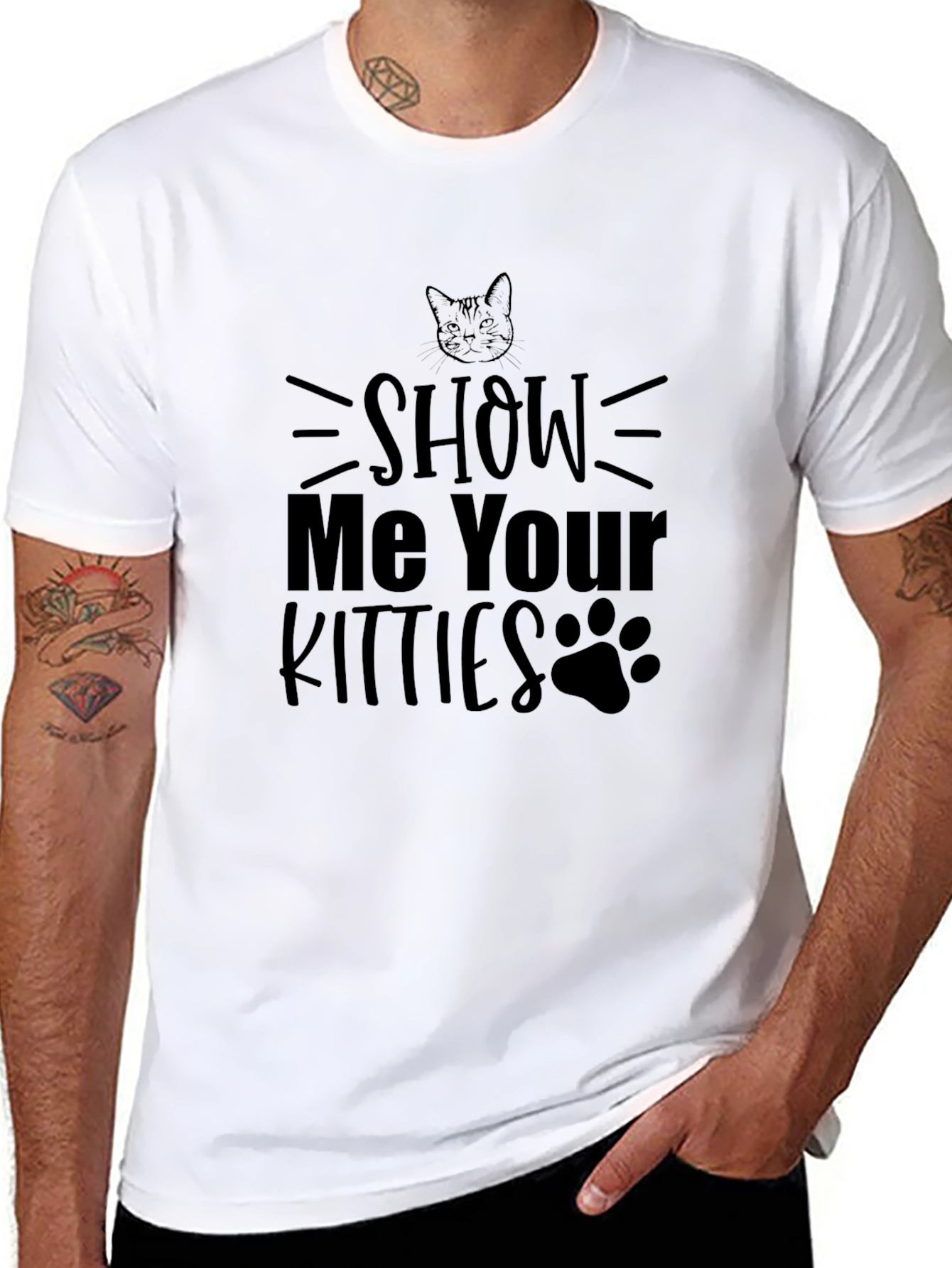 Show Me Your Kitties T-Shirt - Cat Lover Tee