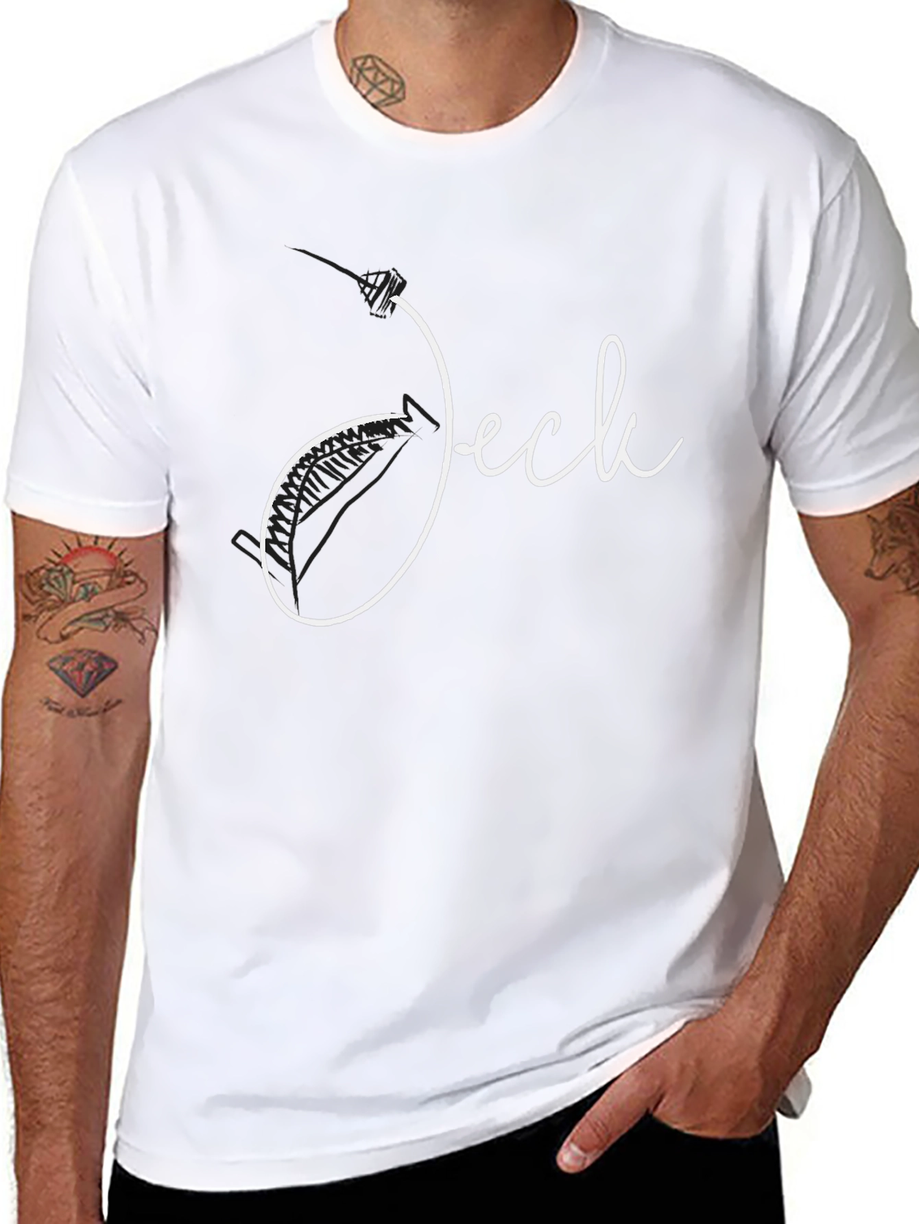 Jeck Script T-Shirt - Stylish Casual Wear