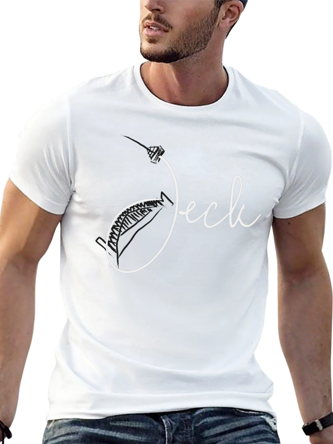 Jeck Script T-Shirt - Stylish Casual Wear