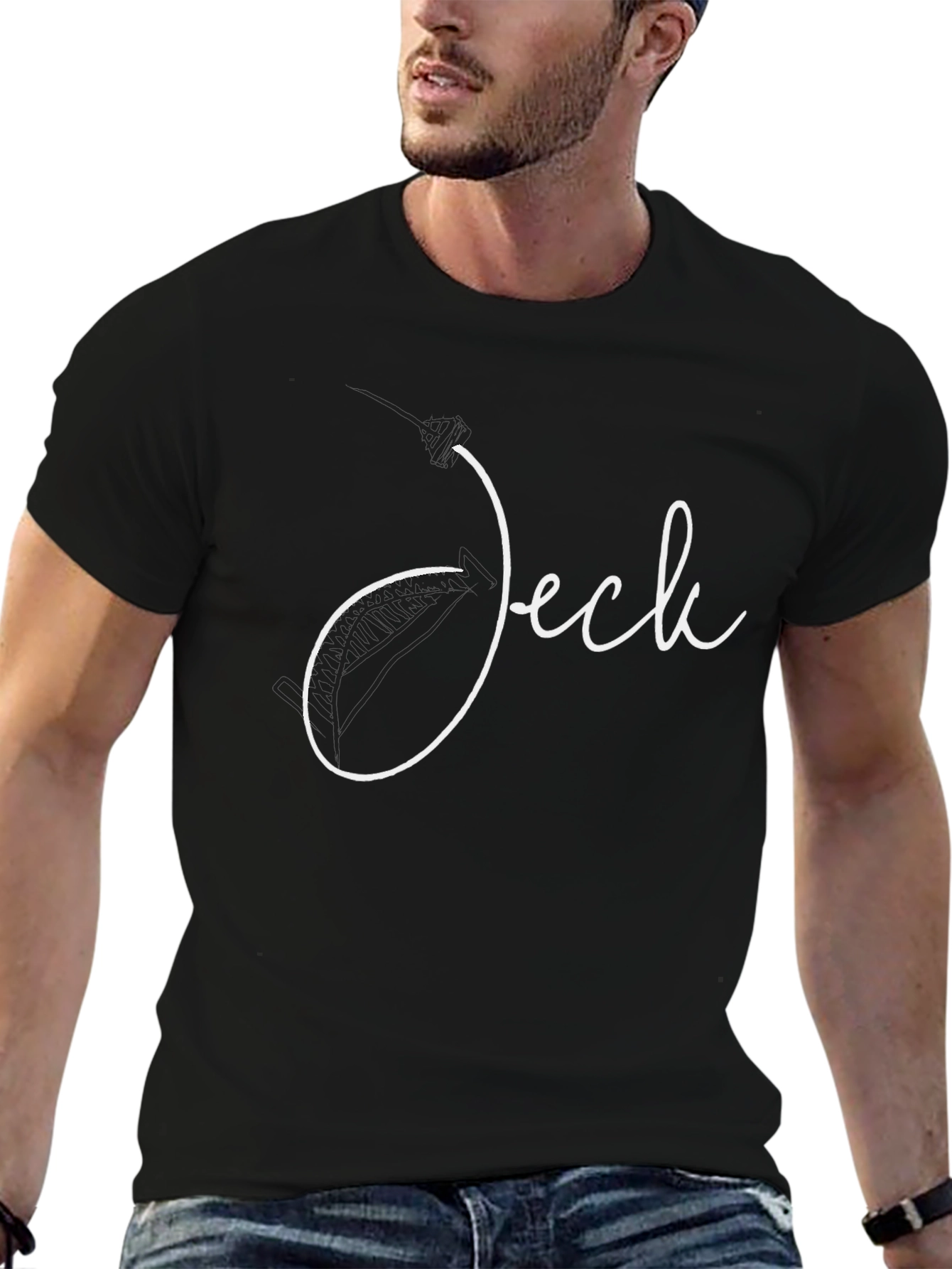 Jeck Script T-Shirt - Stylish Casual Wear