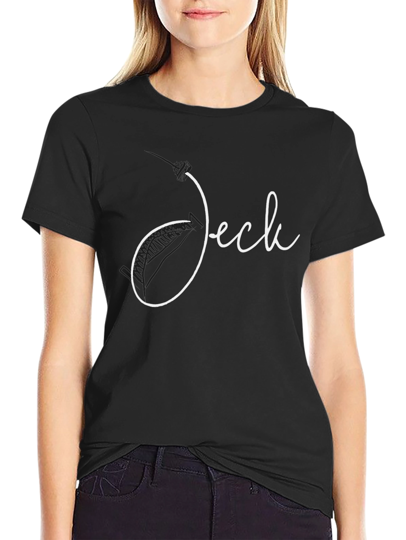 Jeck Script T-Shirt - Stylish Casual Wear