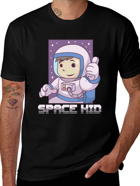 Space Kid Graphic Tee - Black