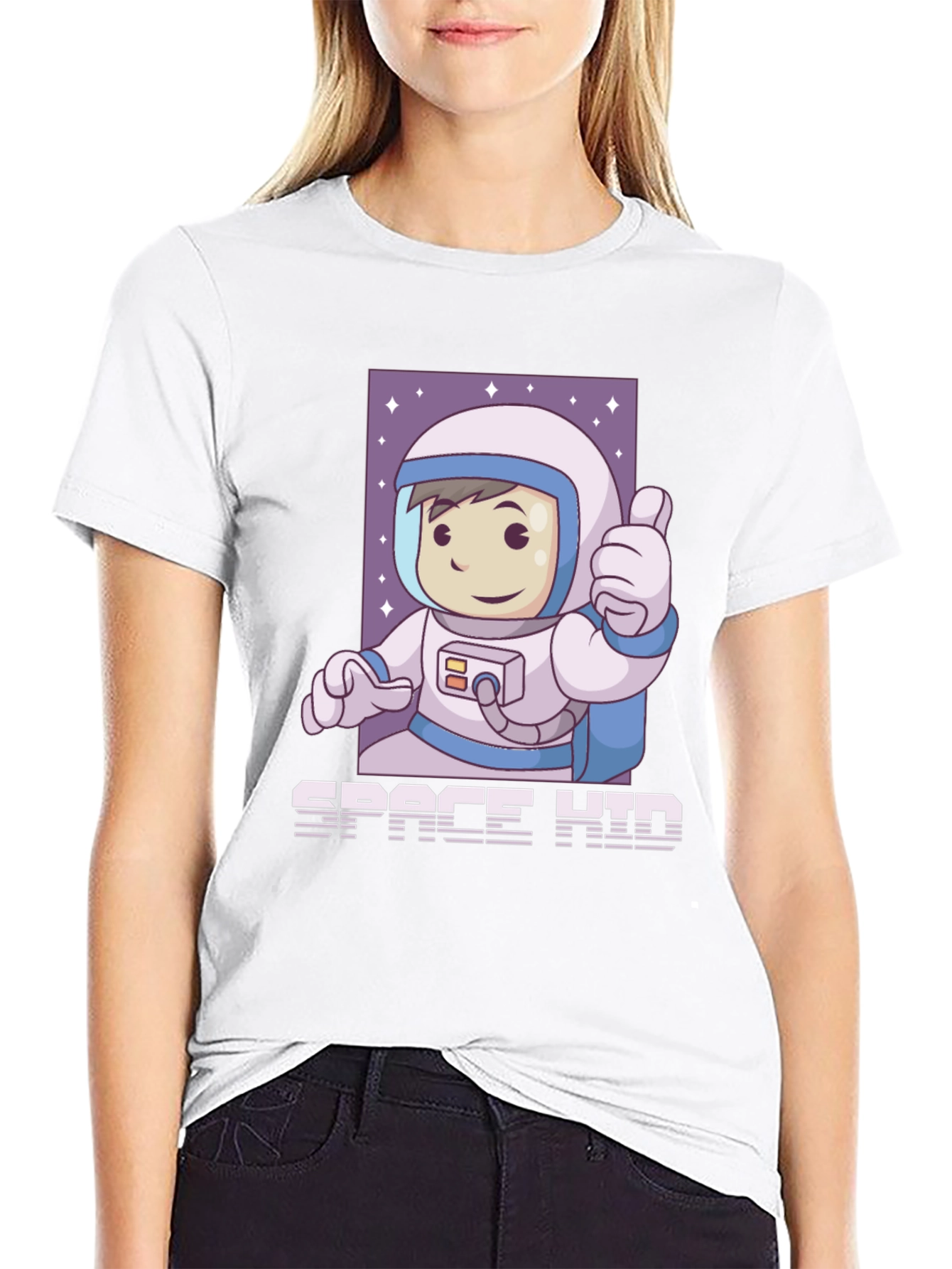 Space Kid Graphic Tee - Black