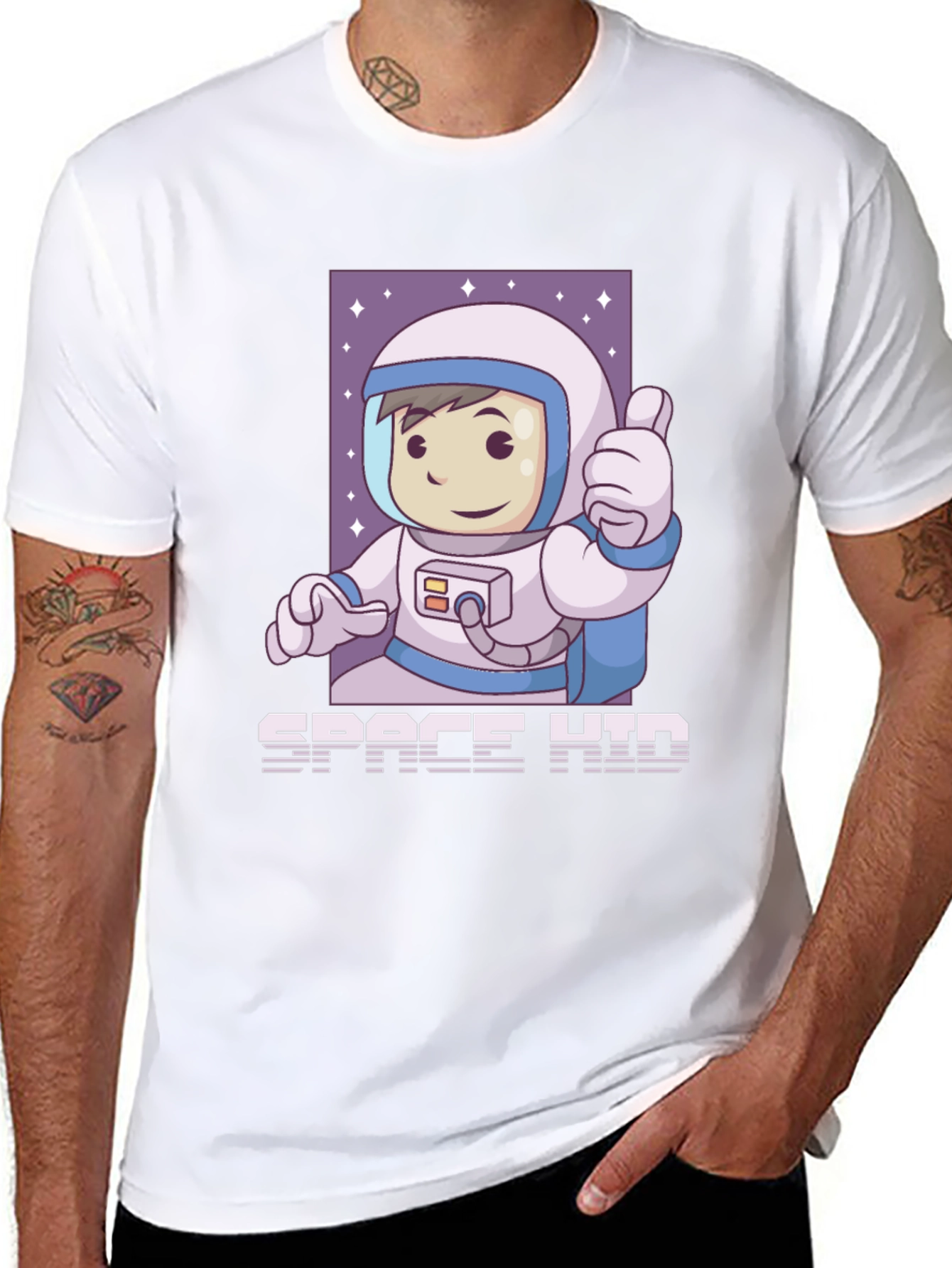 Space Kid Graphic Tee - Black
