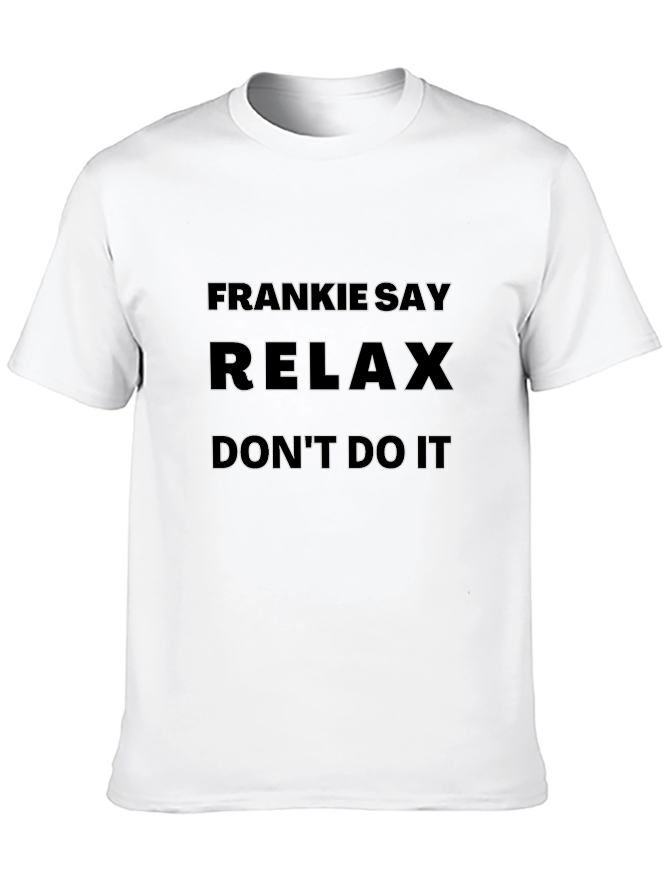 Frankie Say Relax T-Shirt - Black Graphic Tee
