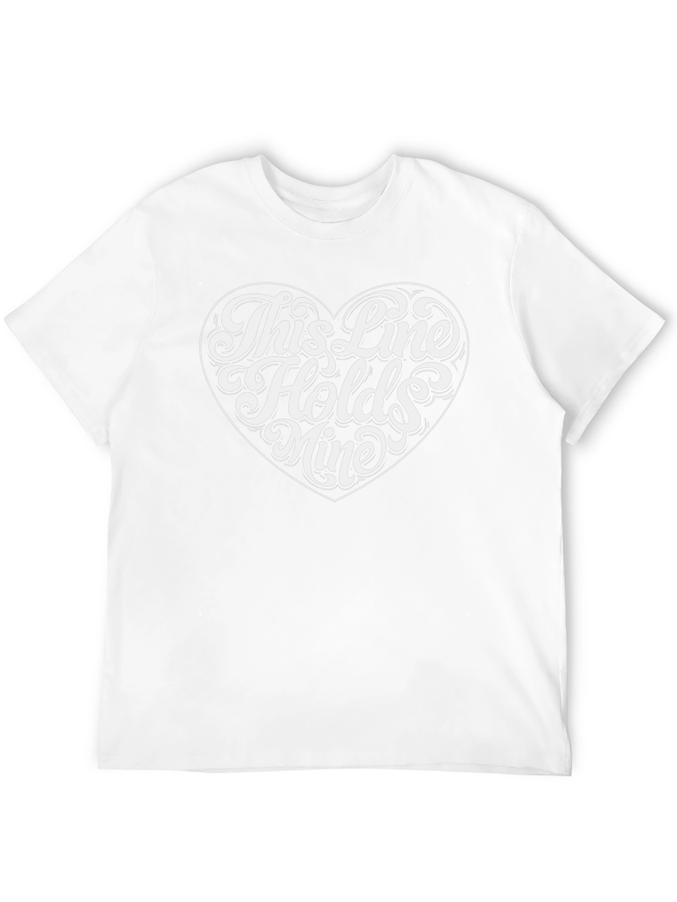 This Line Holds Mine Heart Graphic T-Shirt