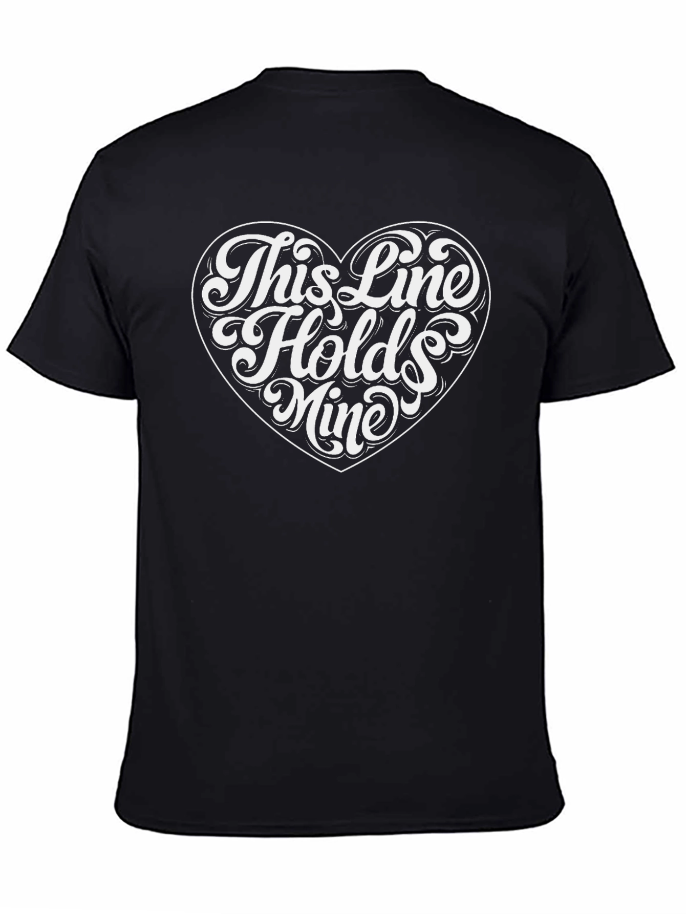 This Line Holds Mine Heart Graphic T-Shirt