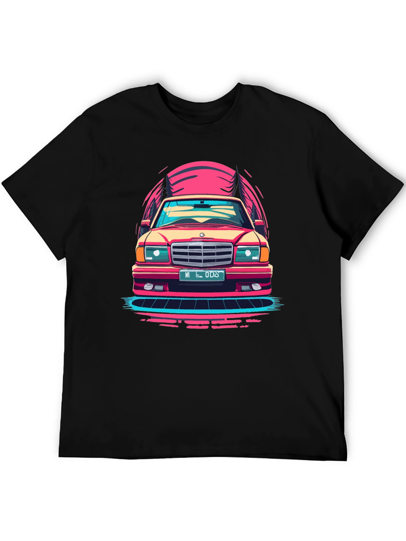 Retro Car Graphic T-Shirt - Classic Ride Design
