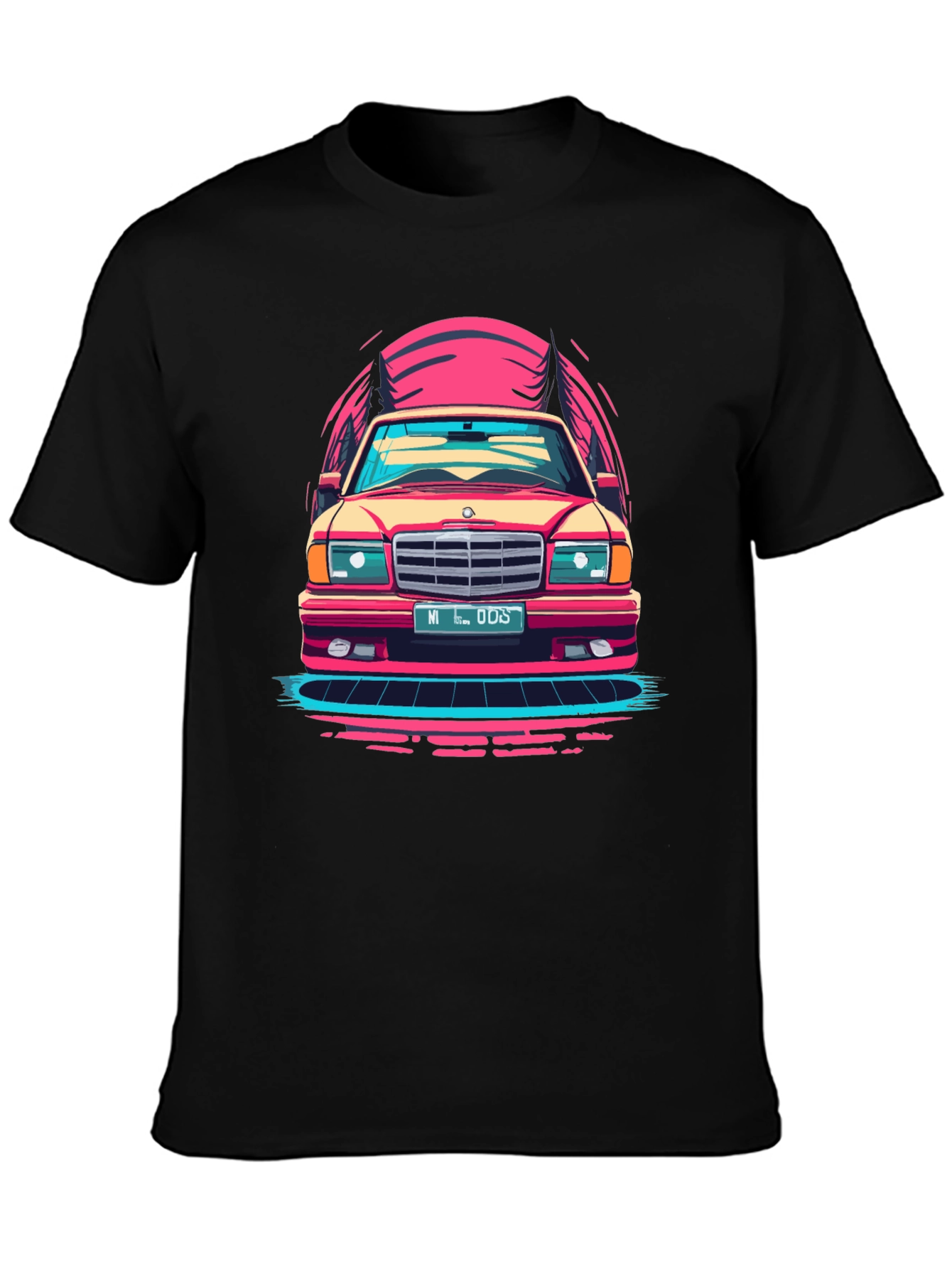 Retro Car Graphic T-Shirt - Classic Ride Design