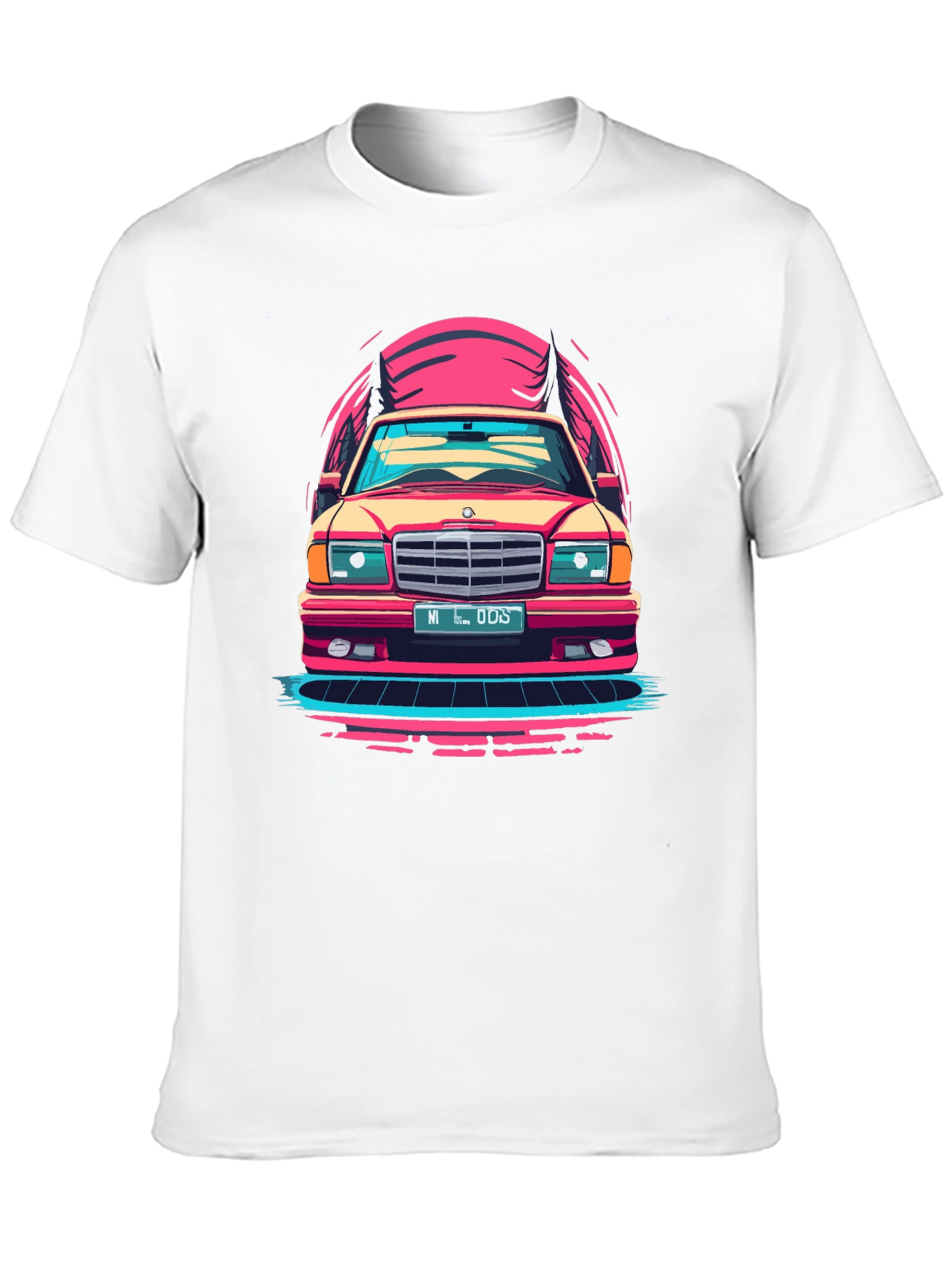 Retro Car Graphic T-Shirt - Classic Ride Design